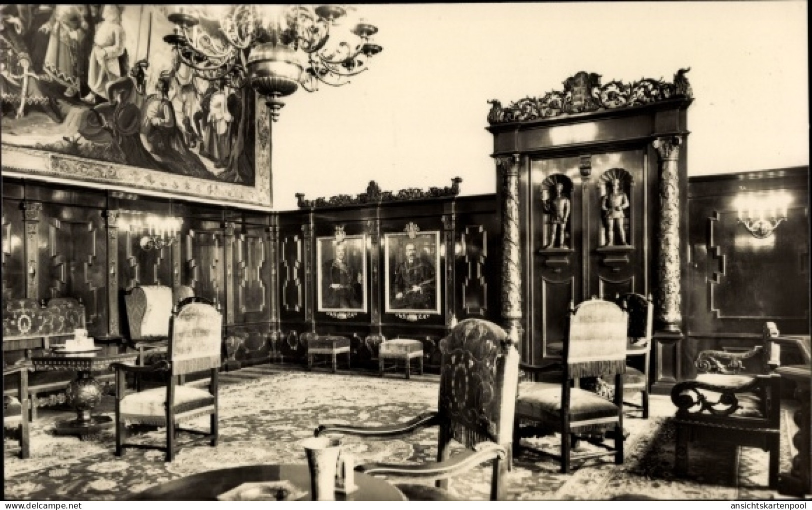 CPA Budapest Ungarn, Parlament, Empfangssaal des Präsidenten des Abgeordnetenhauses