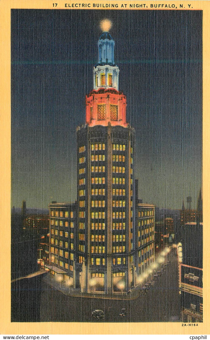 CPA Buffalo Electric Builing at Night