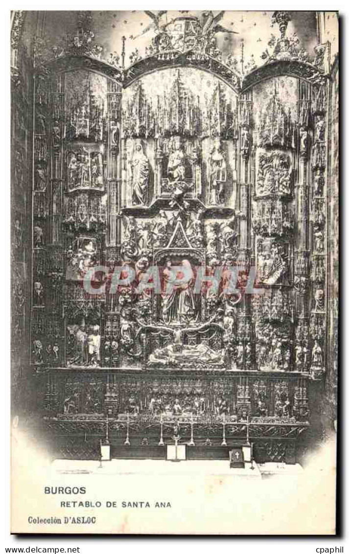 CPA Burgos Retable de Santa Ana