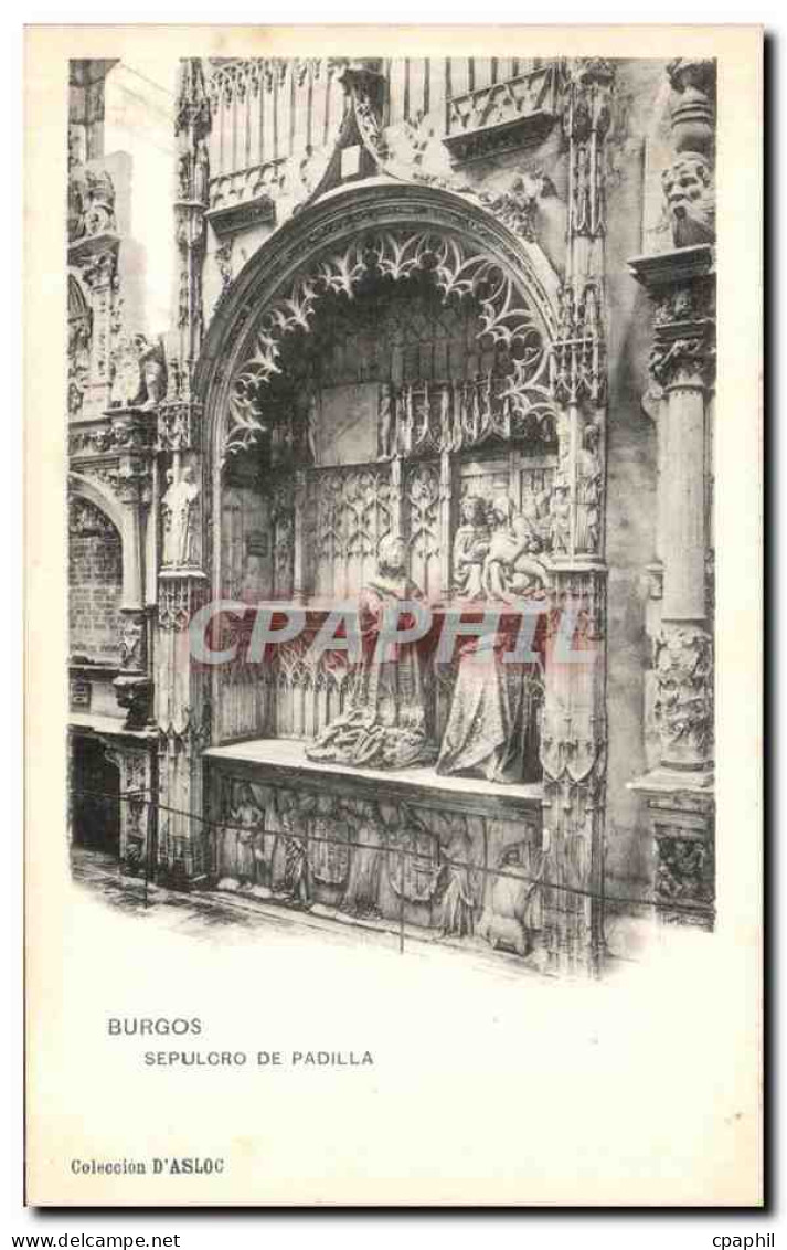 CPA Burgos Sepulcro De Padilla