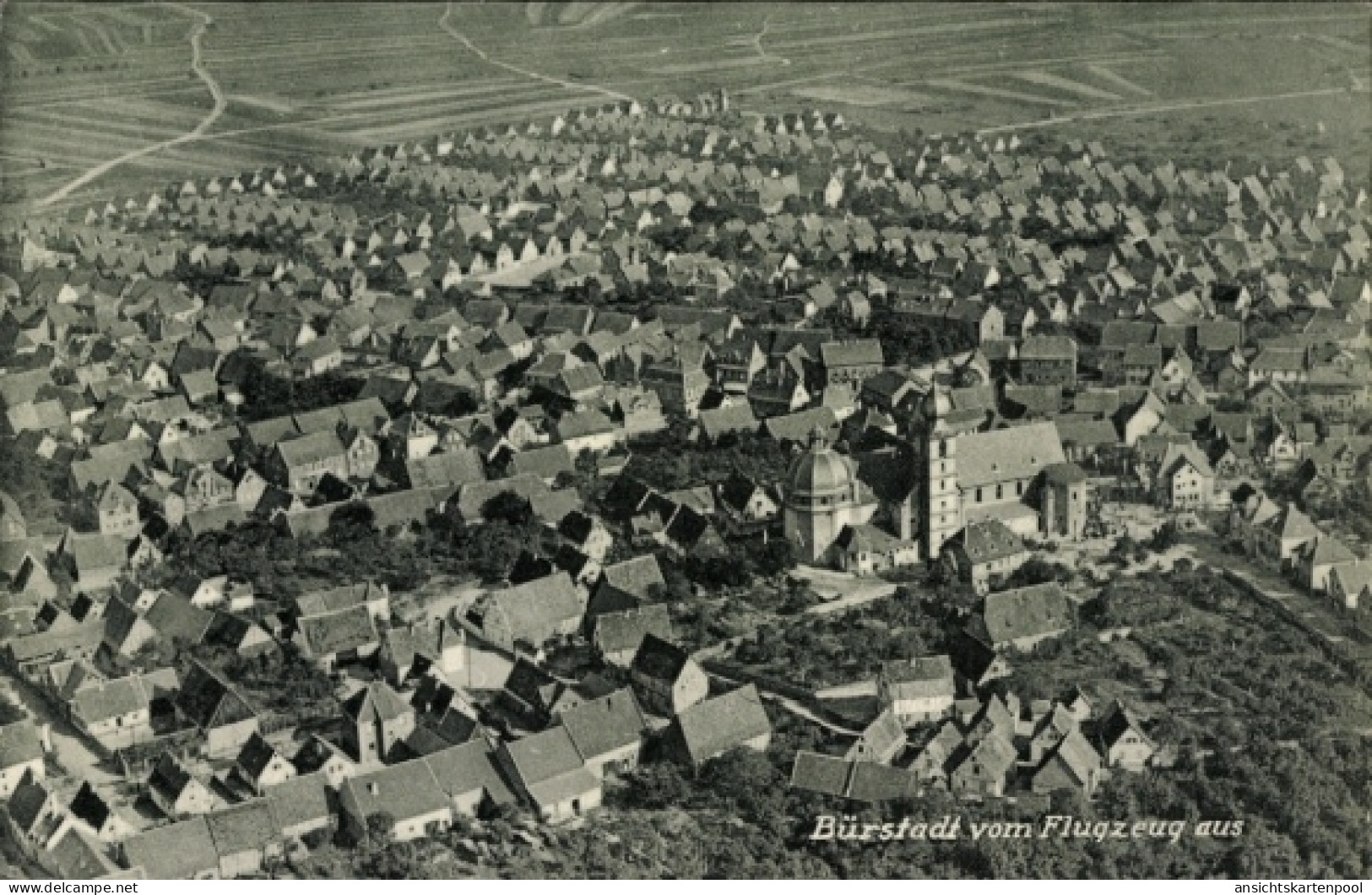 CPA Bürstadt in Hessen, Fliegeraufnahme