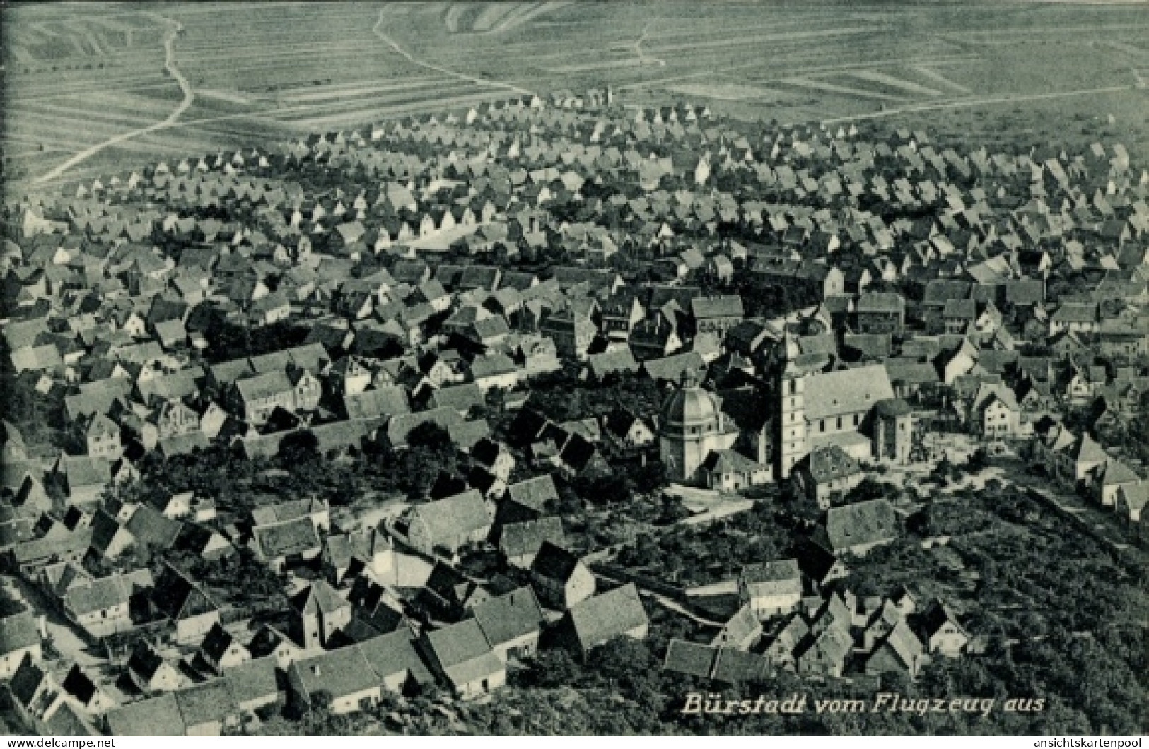 CPA Bürstadt in Hessen, Fliegeraufnahme