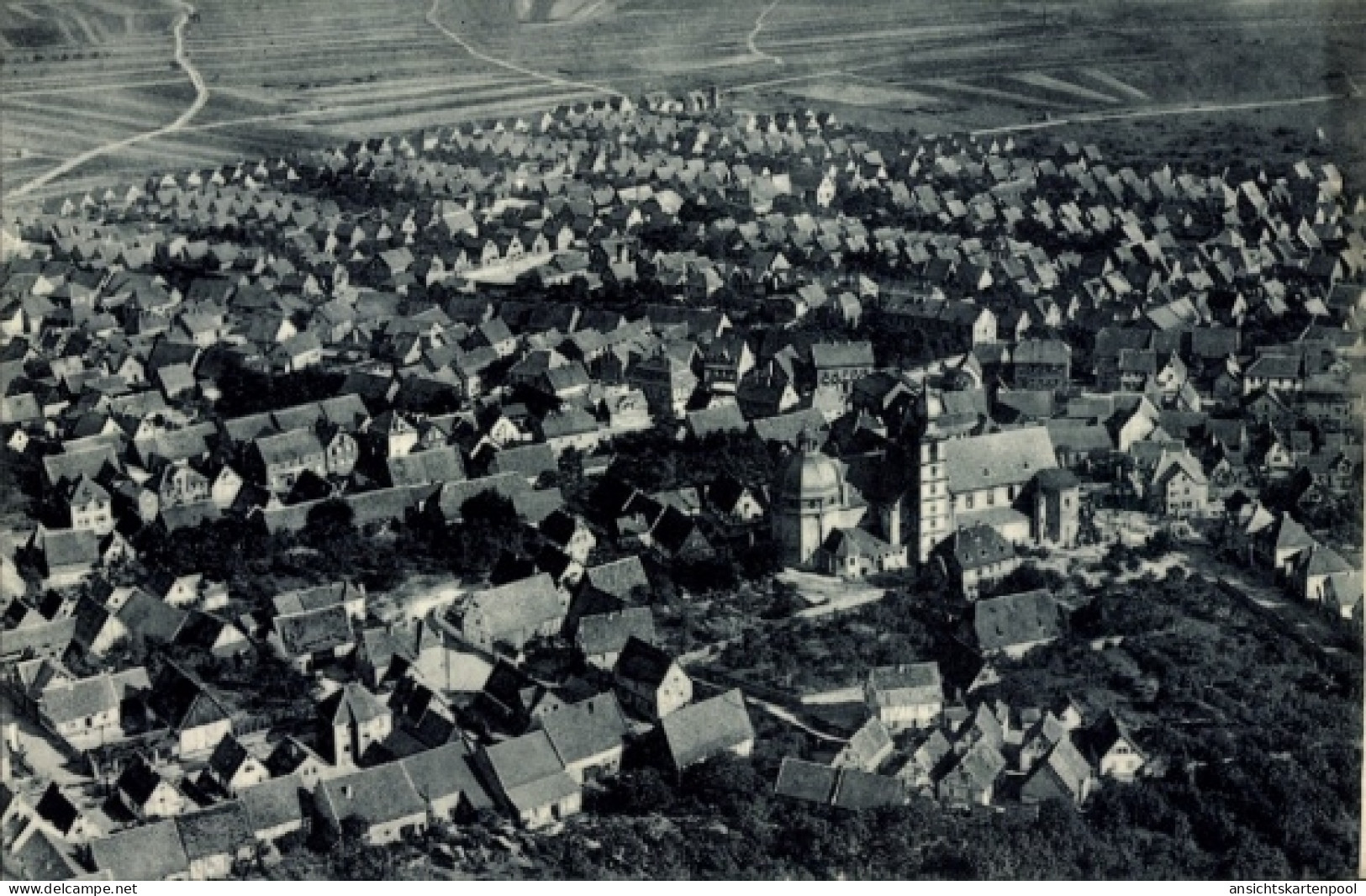 CPA Bürstadt in Hessen, Fliegeraufnahme