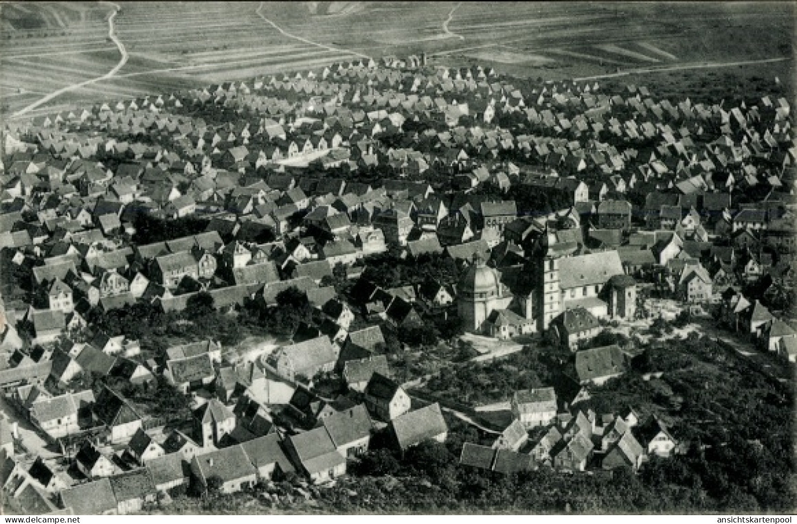 CPA Bürstadt in Hessen, Fliegeraufnahme
