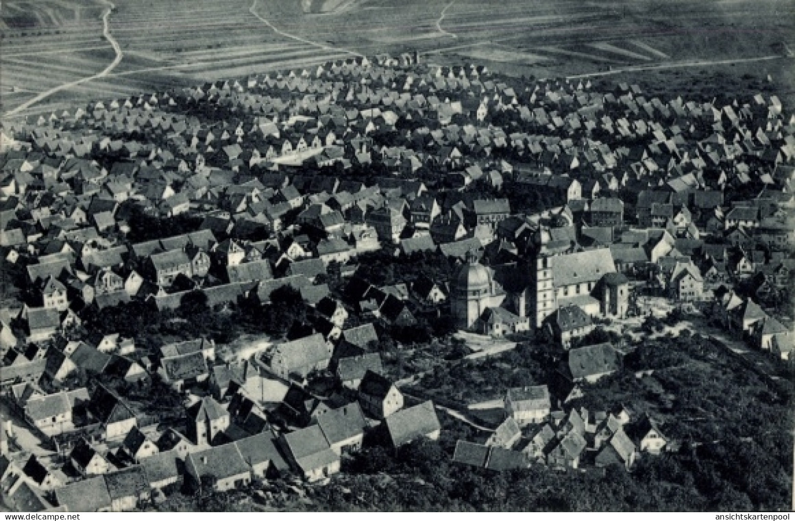 CPA Bürstadt in Hessen, Fliegeraufnahme