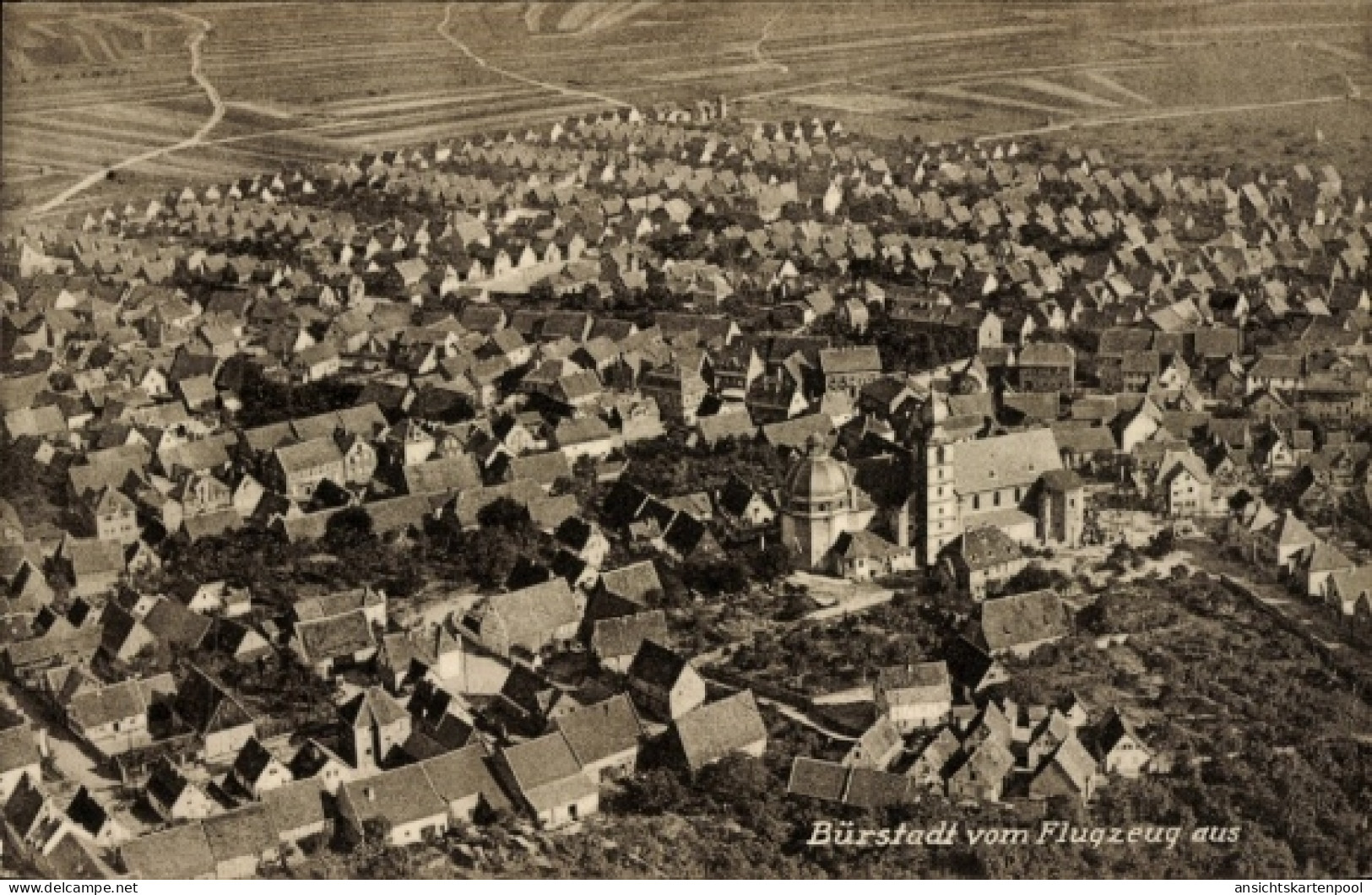 CPA Bürstadt in Hessen, Luftbild