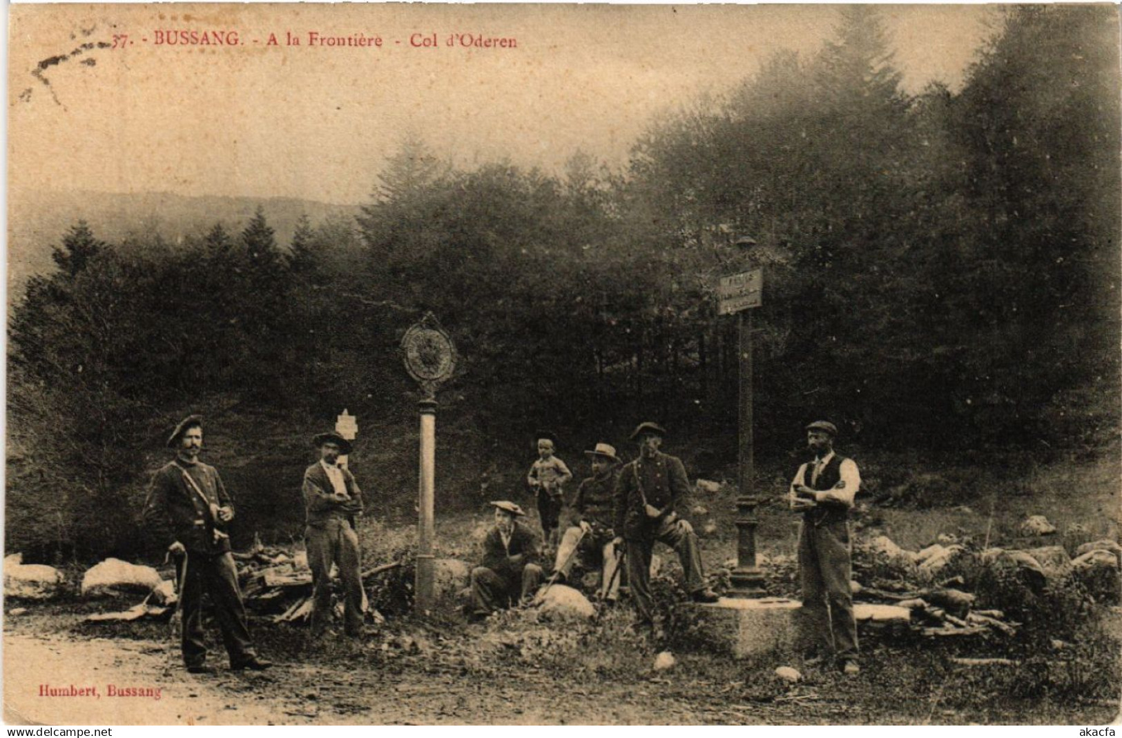 CPA BUSSANG - A la Frontiere - Col d'Oderen (455473)