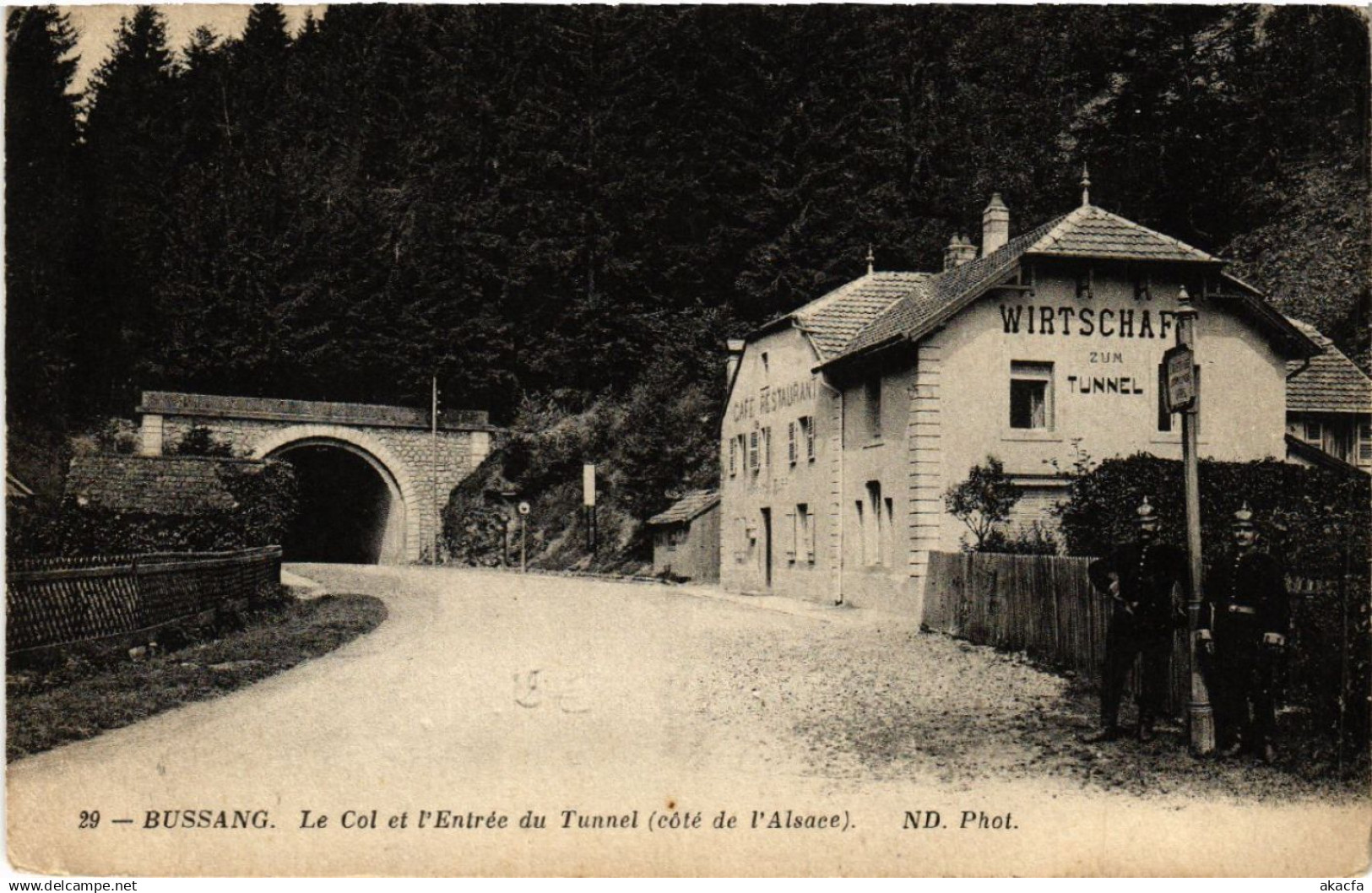 CPA BUSSANG Le Col et l'Entrée du Tunnel (coté de l'Alsace) (455908)