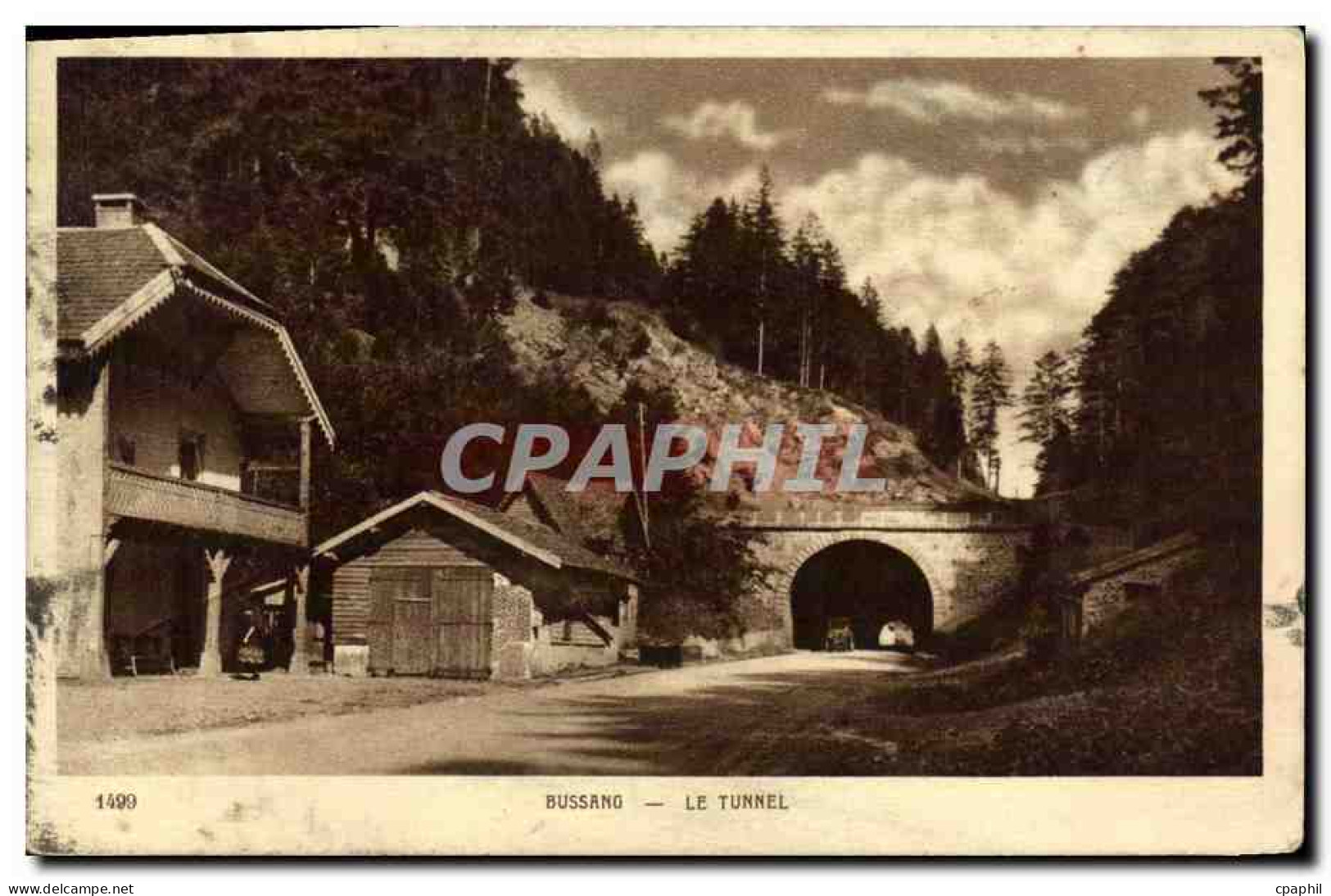 CPA Bussang Le Tunnel