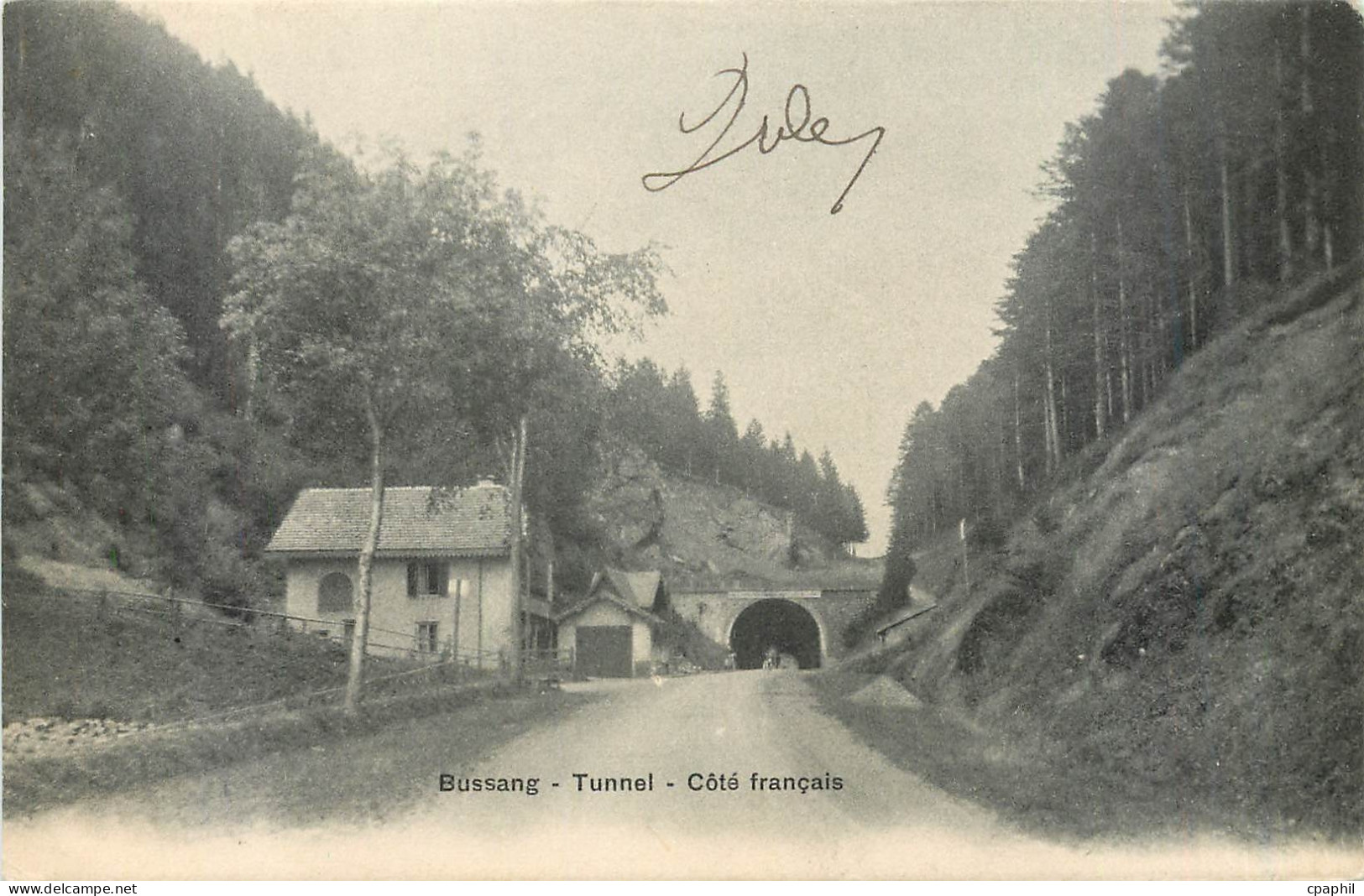 CPA Bussang Tunnel Cote francais