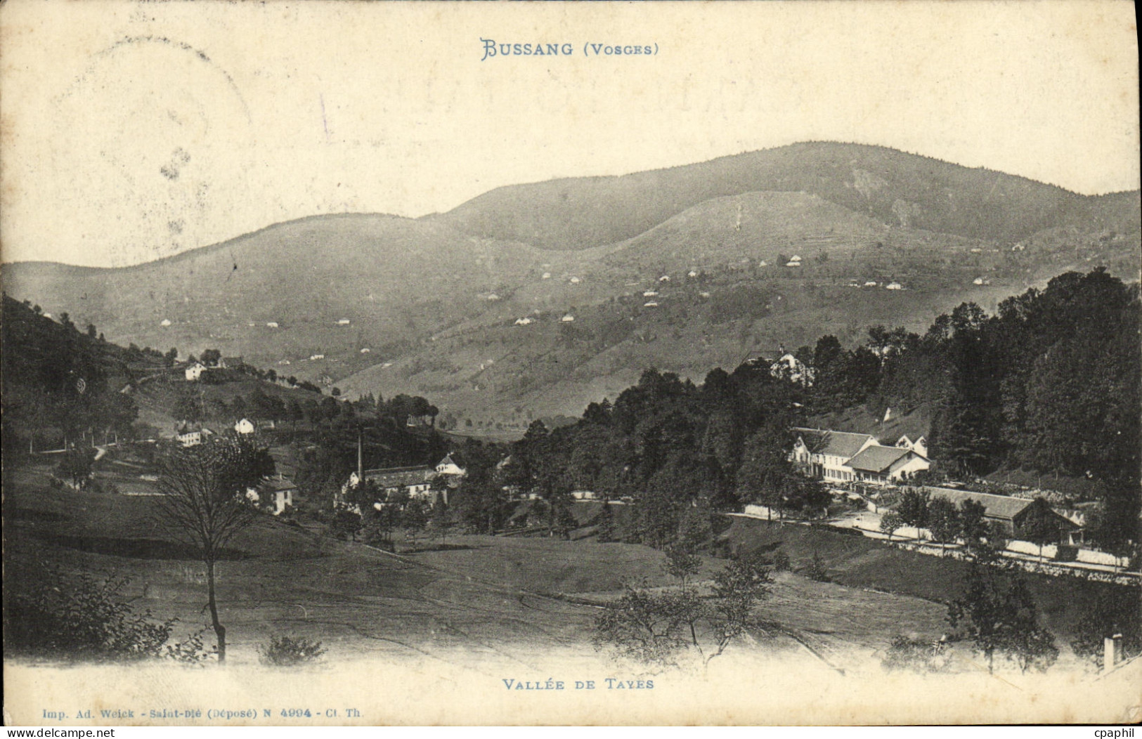 CPA Bussang Vallee De Tayes