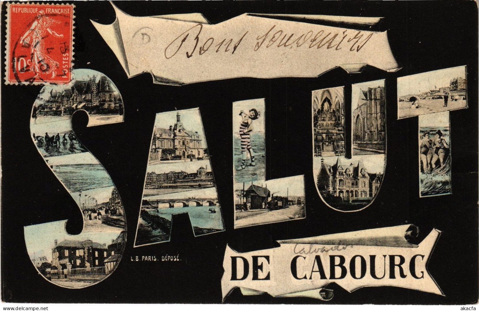 CPA CABOURG - Salut de CABOURG - Scenes (383218)