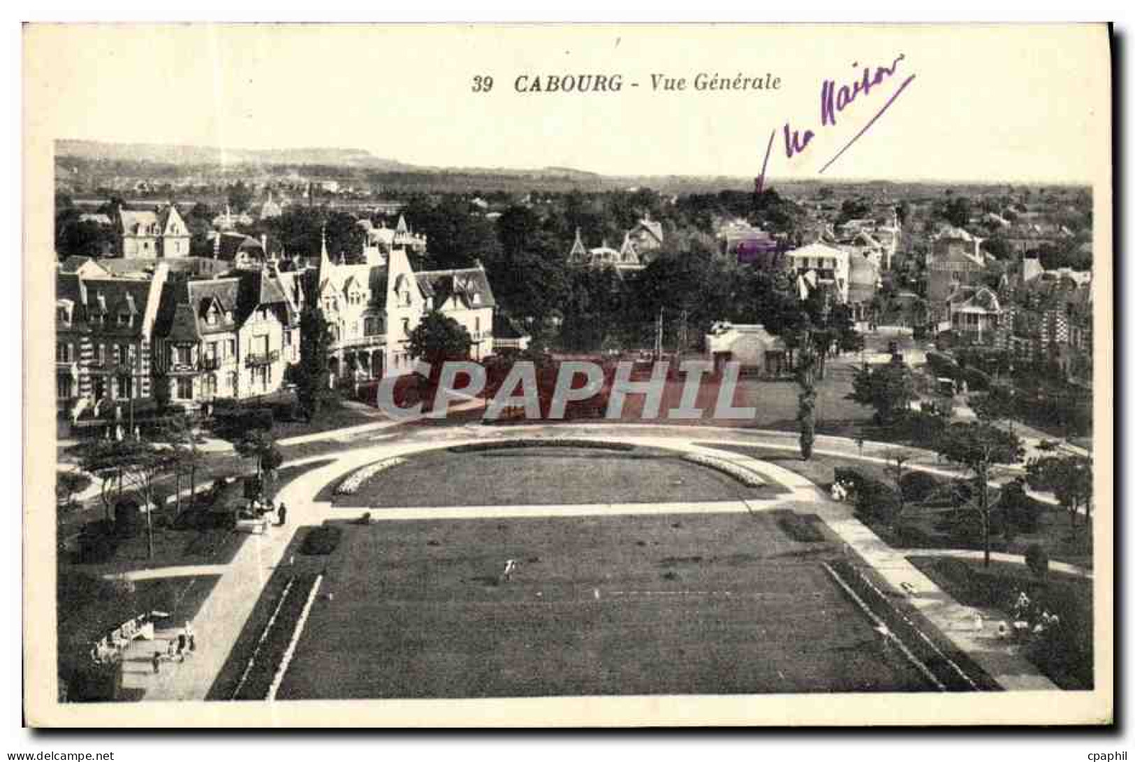 CPA Cabourg Vue Generale