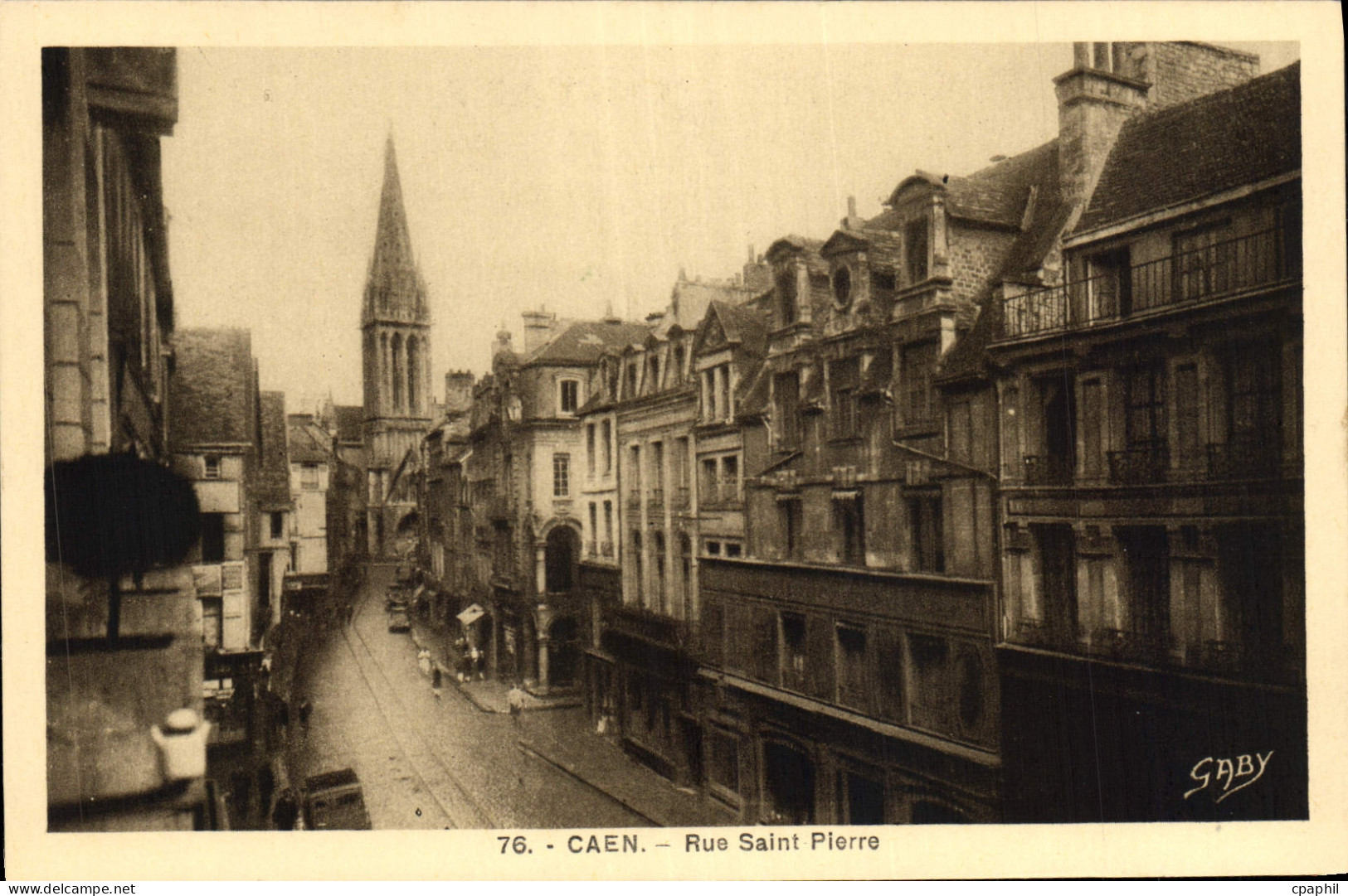 CPA Caen Rue St Pierre