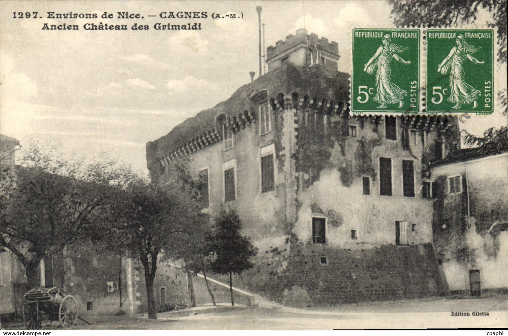 CPA CAGNES-sur-MER ancien château des Grimaldi