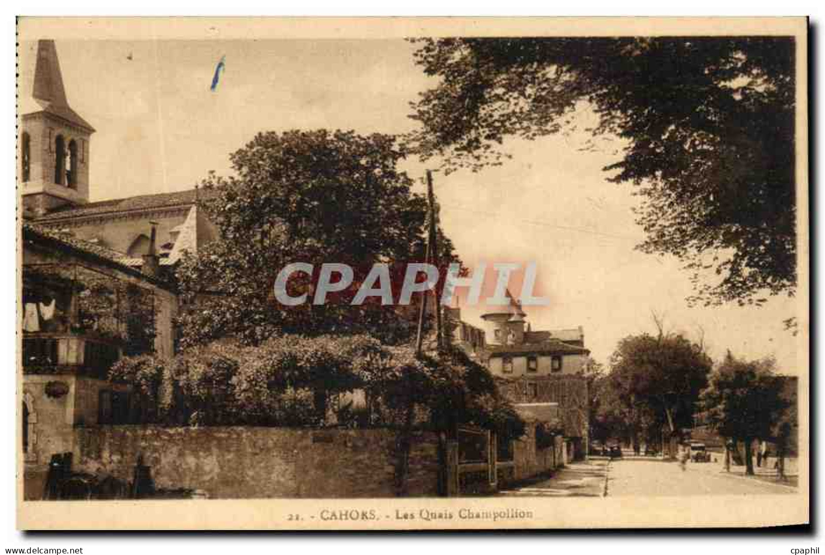 CPA Cahors Les Quais Champoilion