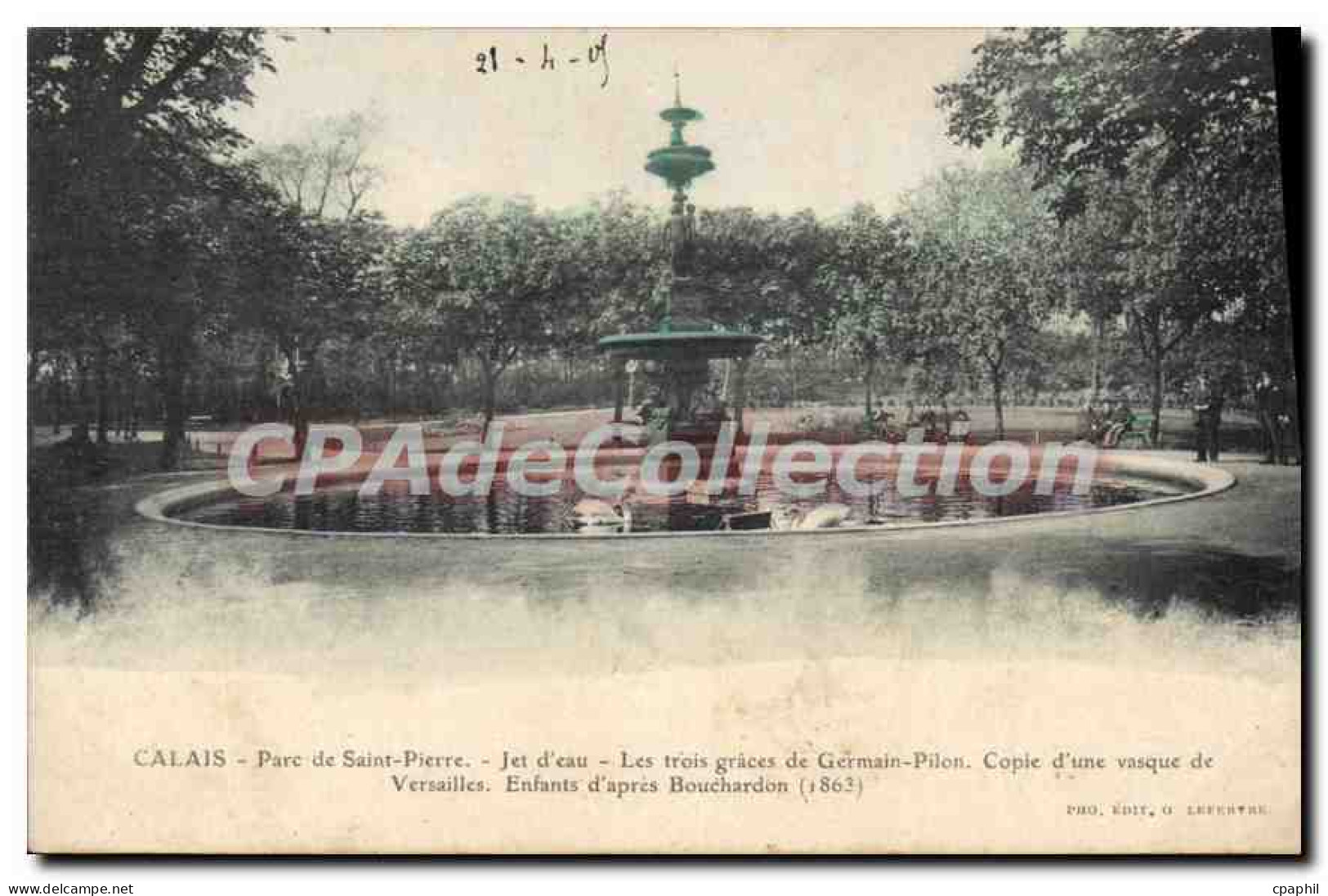 CPA Calais Parc De Saint Pierre