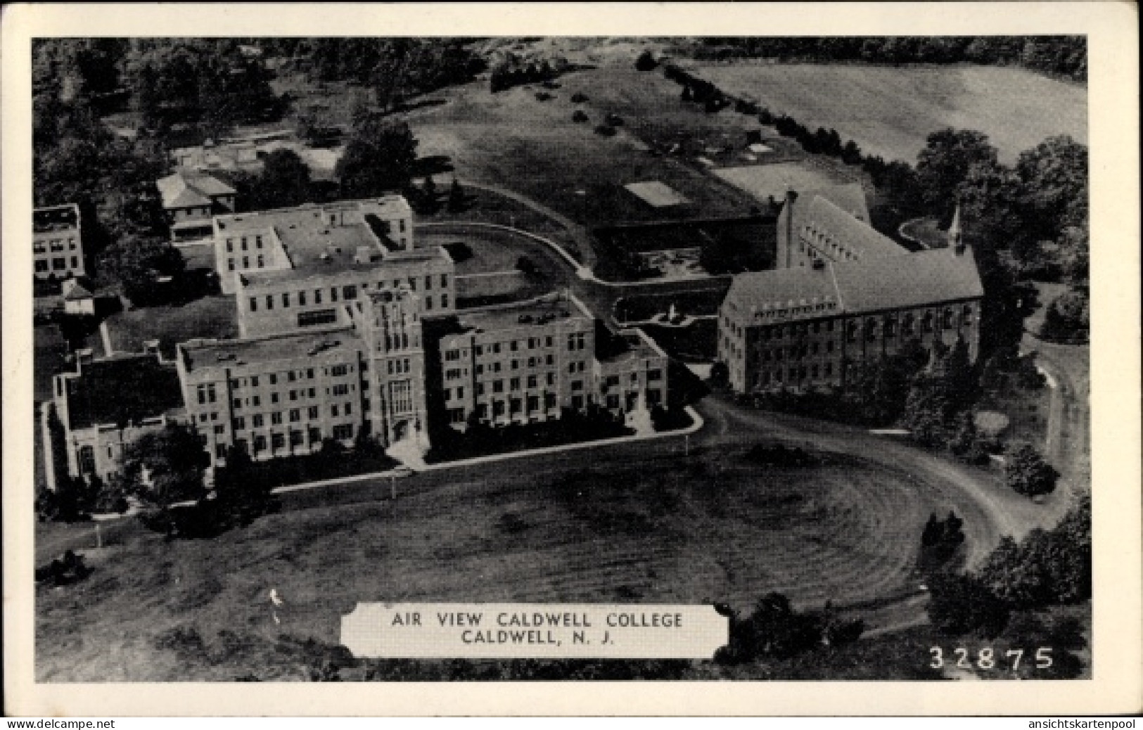 CPA Caldwell New Jersey, Air view Caldwell College, Flugbild
