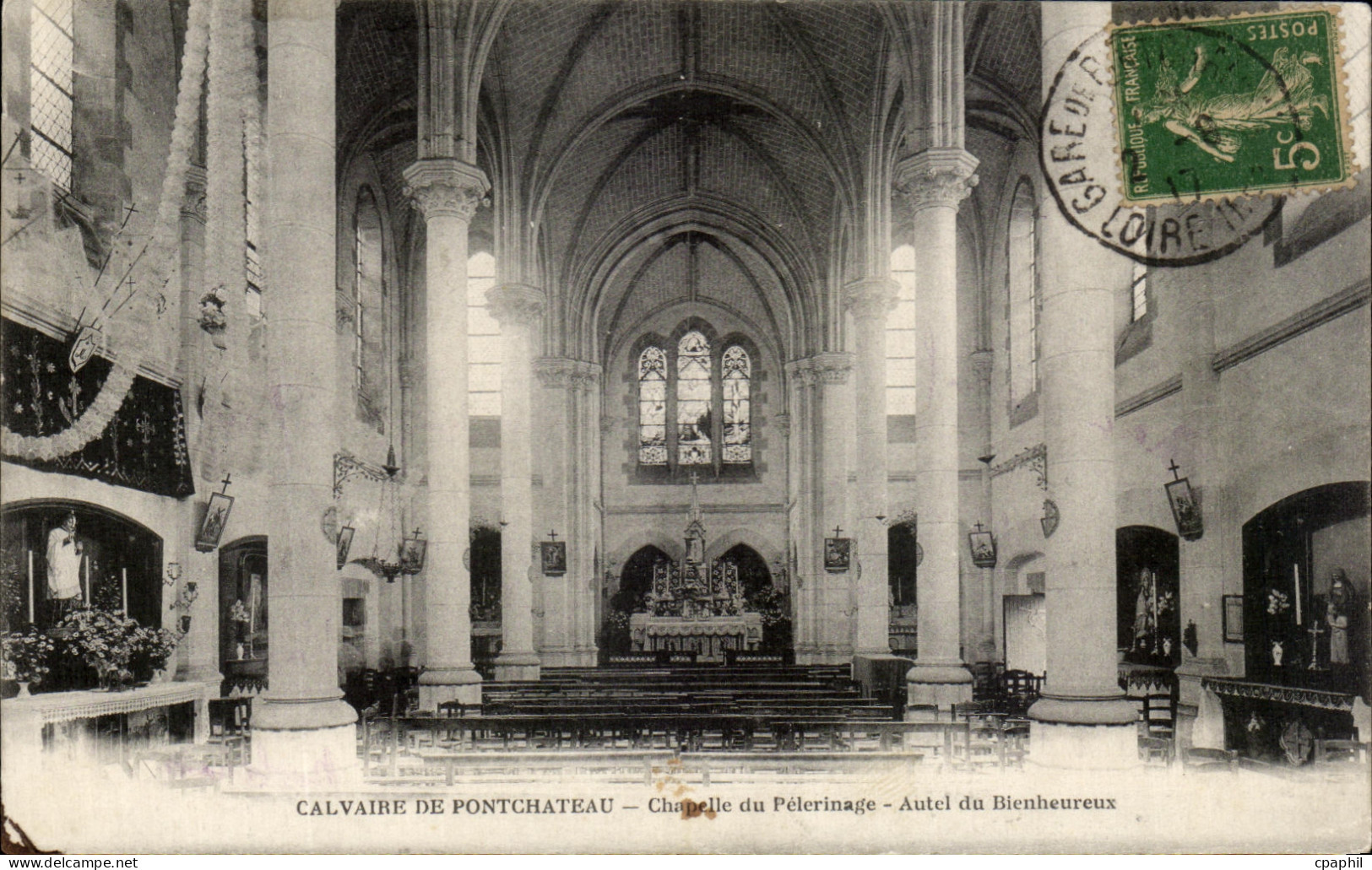 CPA Calvaire de Pontchateau Chapelle du Peterinage Autel du Bicuuhureux