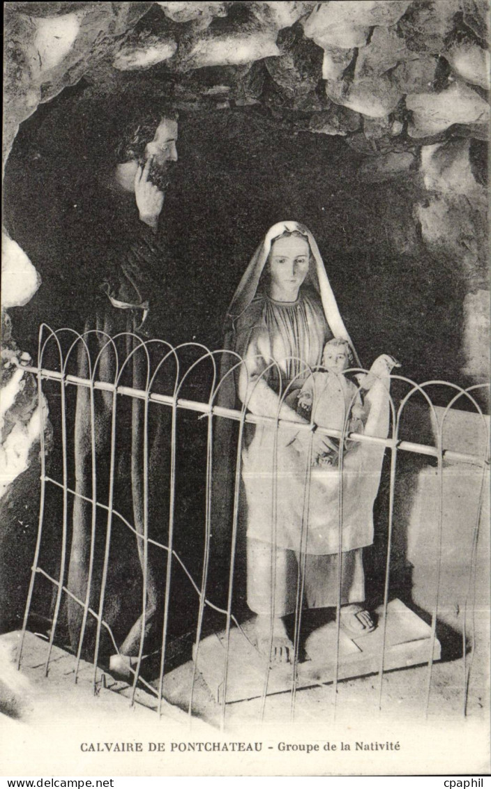 CPA Calvaire de Pontchateau GRoupe de la Nativite