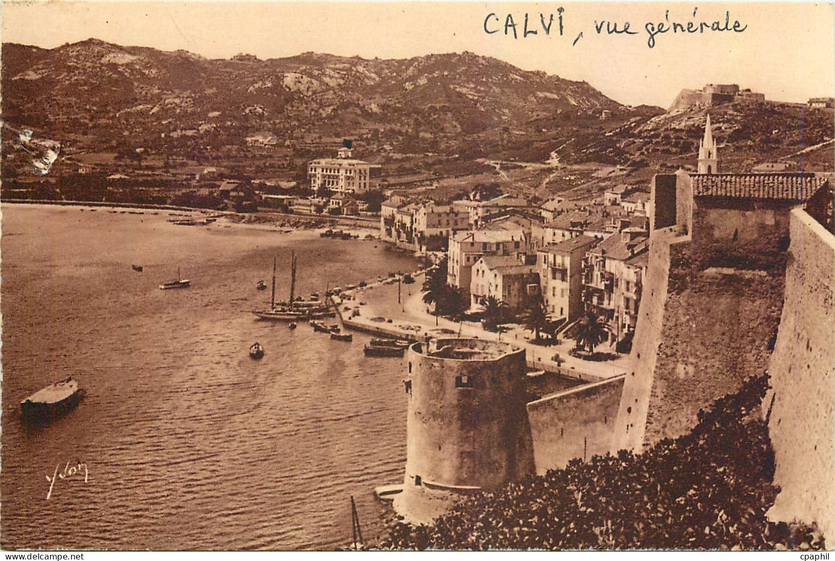 CPA Calvi vue generale