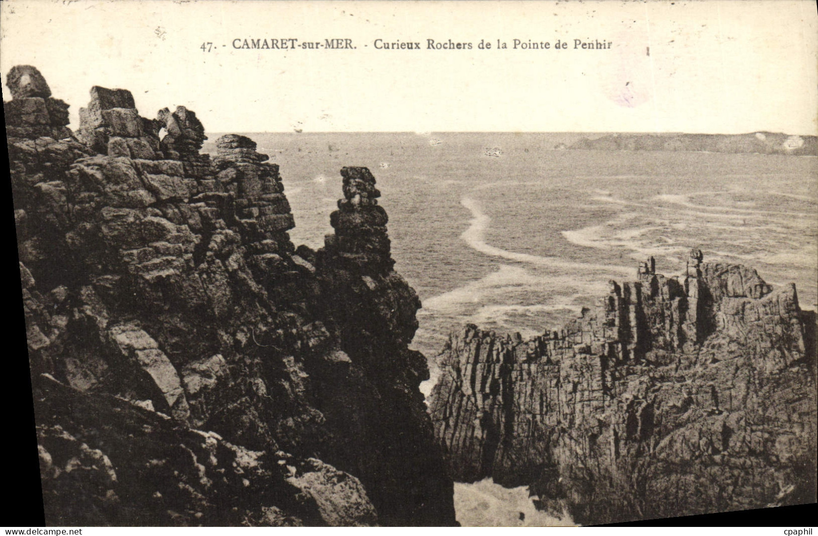 CPA Camaret sur Mer Curieux Rochers de la Pointe de Penhir
