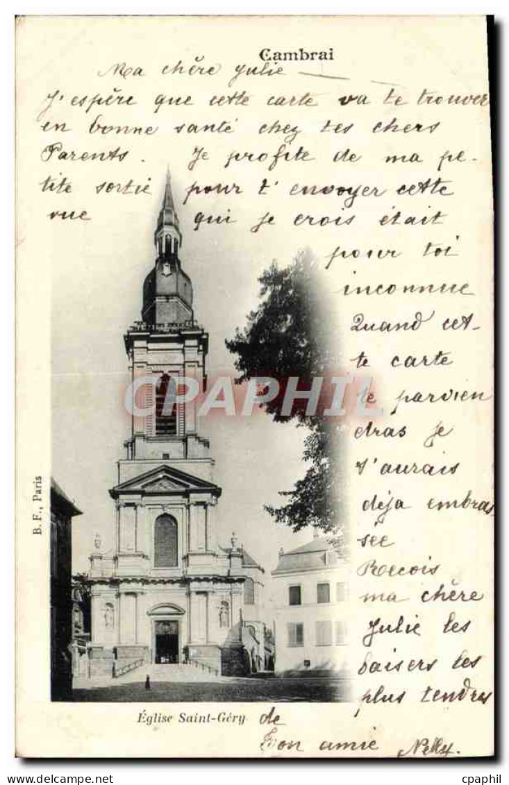 CPA Cambrai Eglise Saint Gery