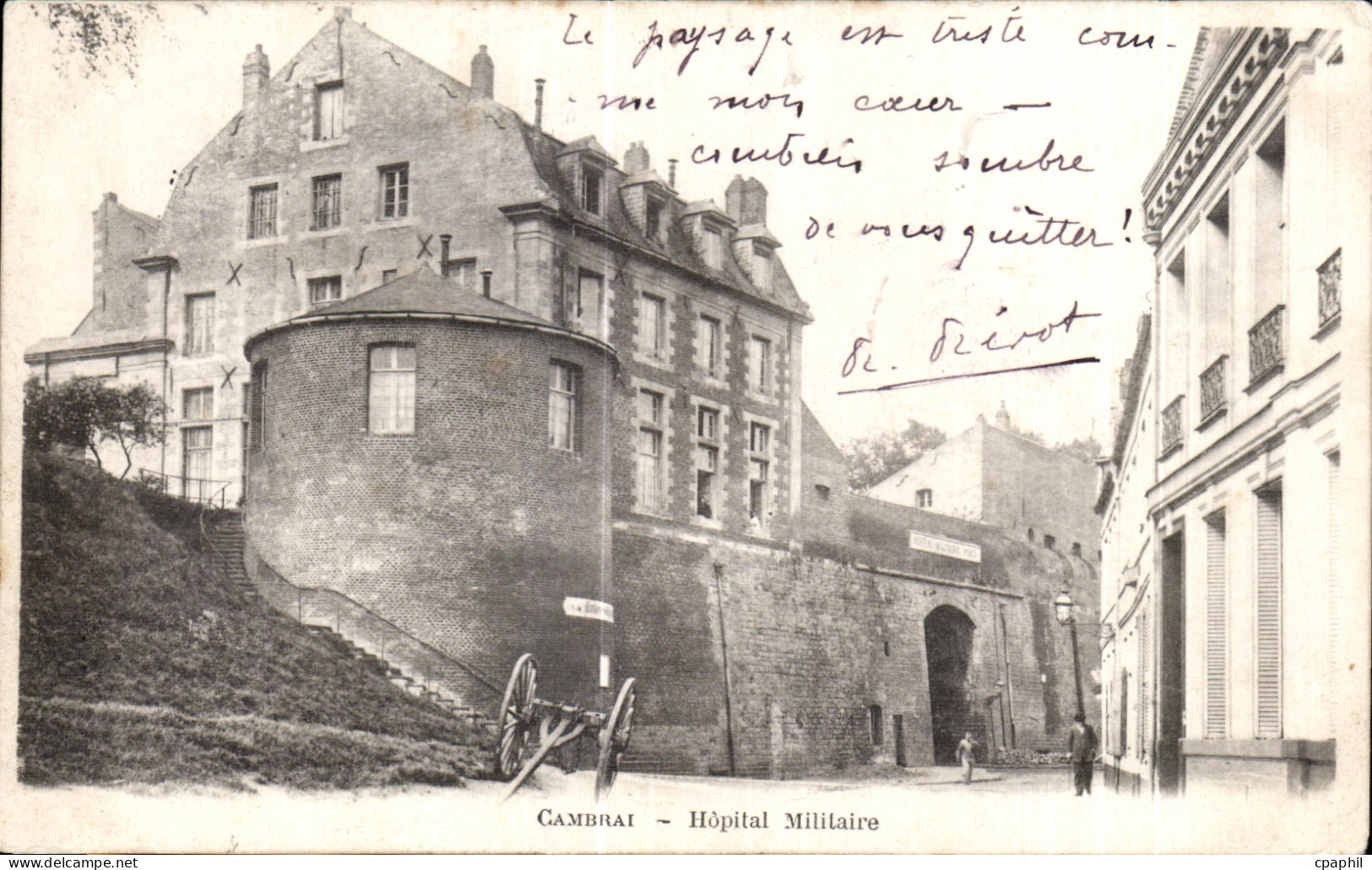 CPA Cambrai Hopital Militaire