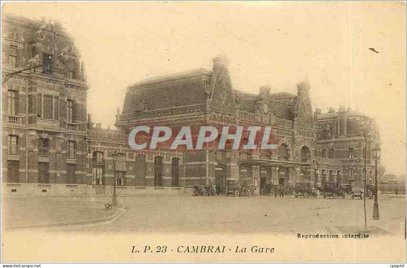 CPA Cambrai La Gare