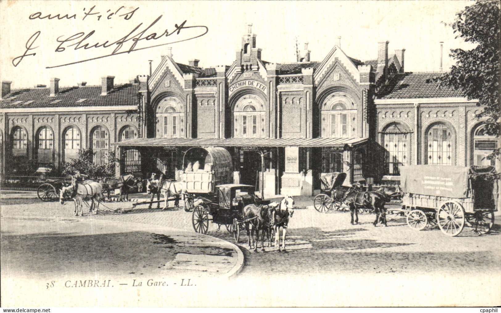 CPA Cambrai La Gare