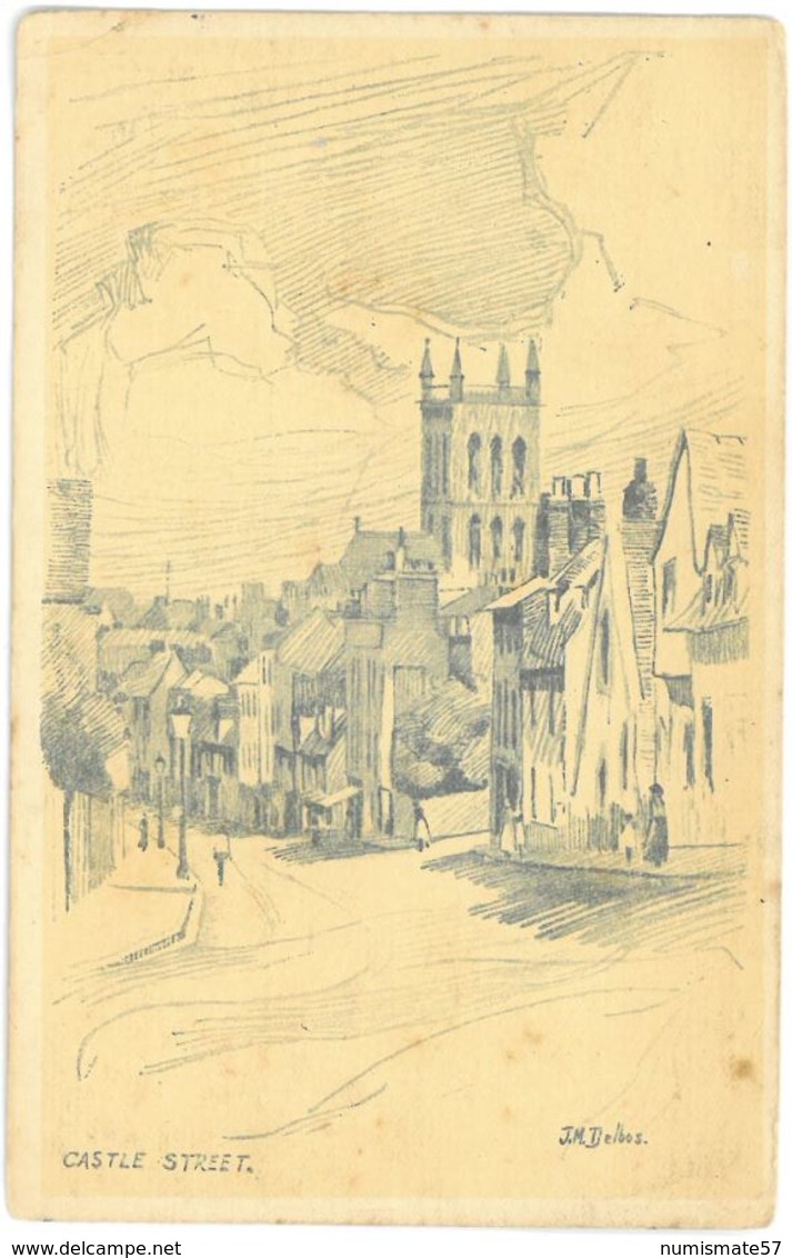 CPA CAMBRIDGE - Castle Street - Illustrateur J.H. Delbos - Pub. W. Heffer & Sons , Cambridge