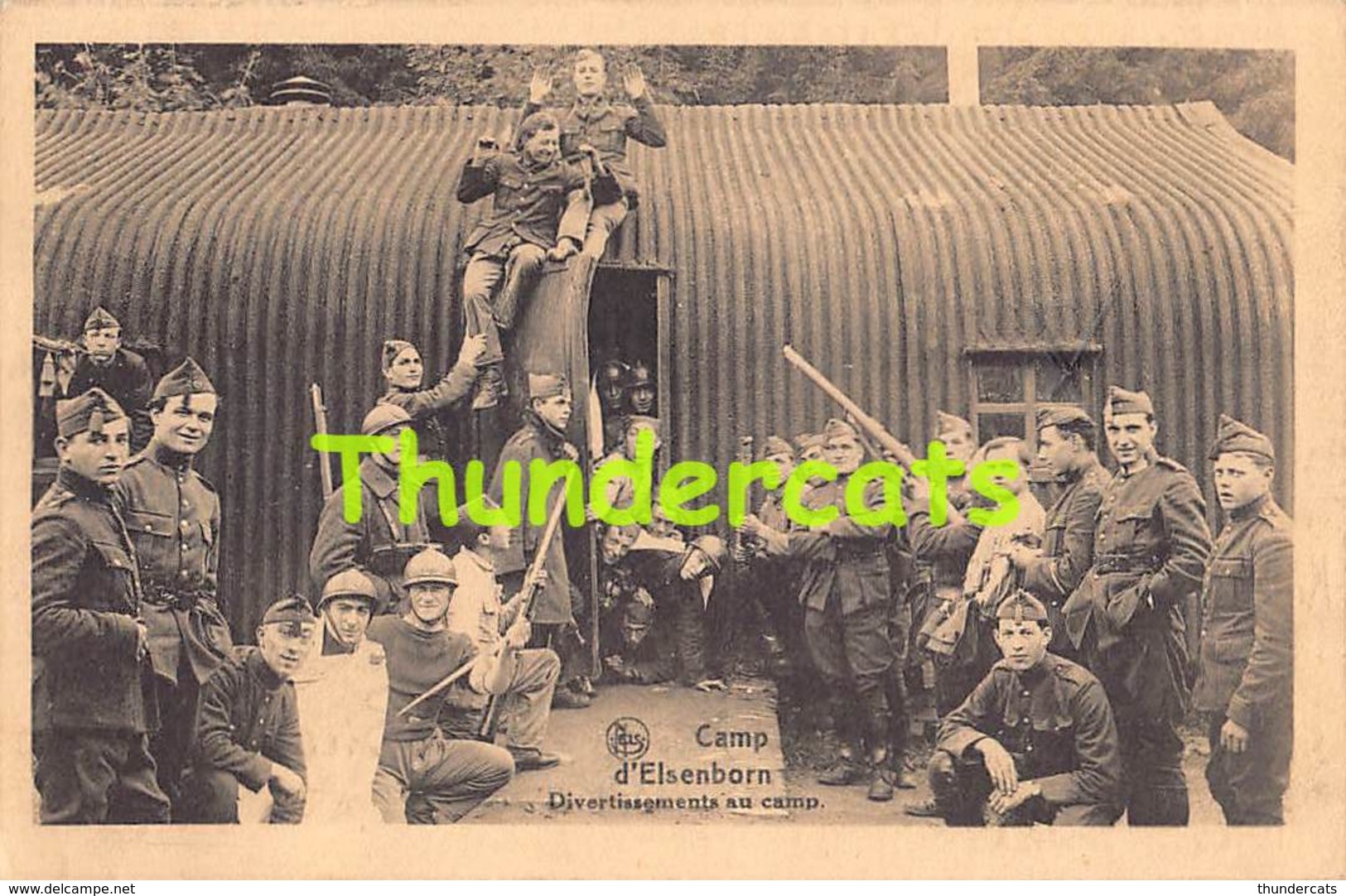 CPA CAMP D'ELSENBORN KAMP TE ELSENBORN DIVERTISSEMENTS AU CAMP