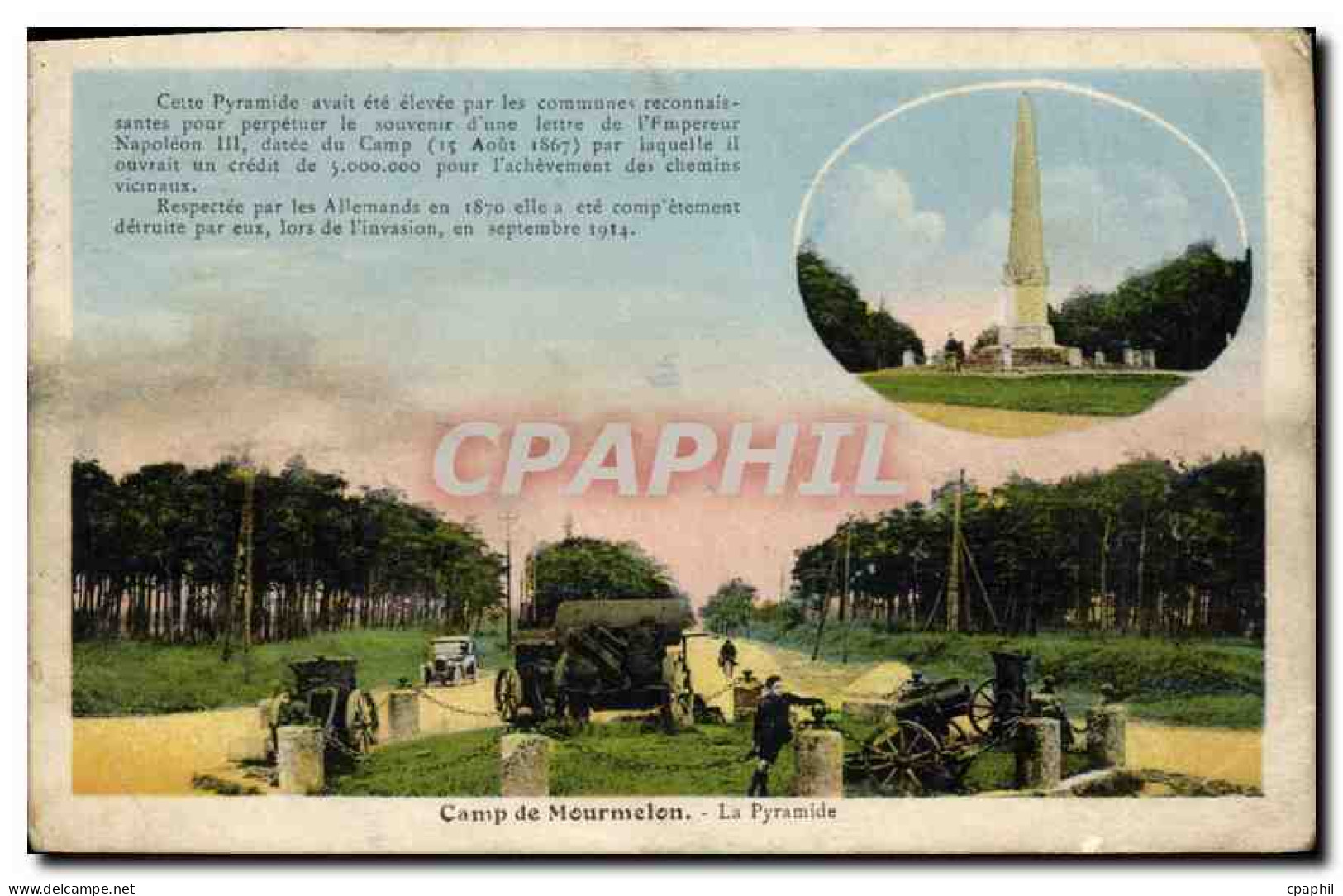 CPA Camp de Mourmelon La Pyramide