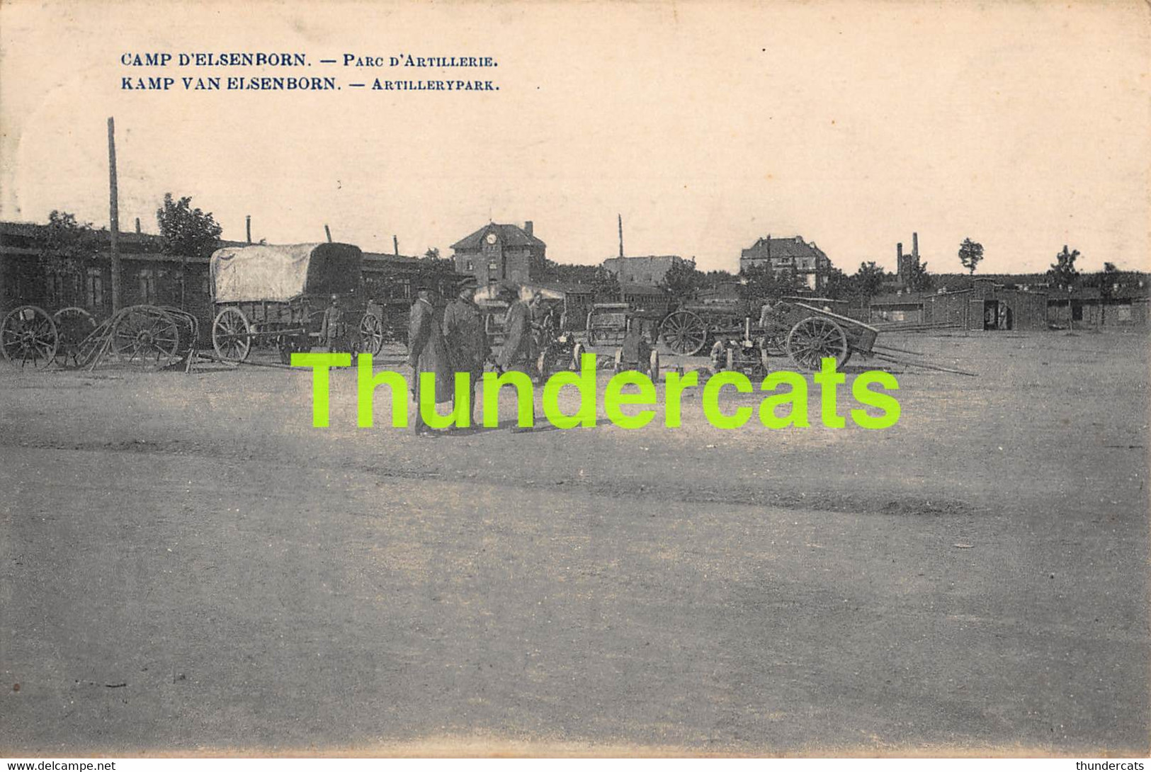 CPA CAMP ELSENBORN PARC D'ARTILLERIE