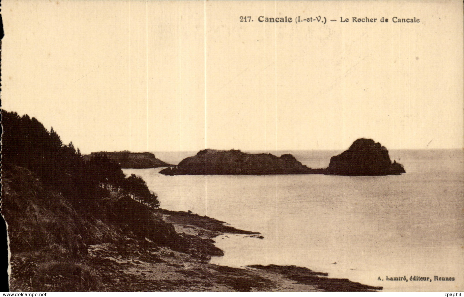 CPA Cancale Le Rocher de Cancale
