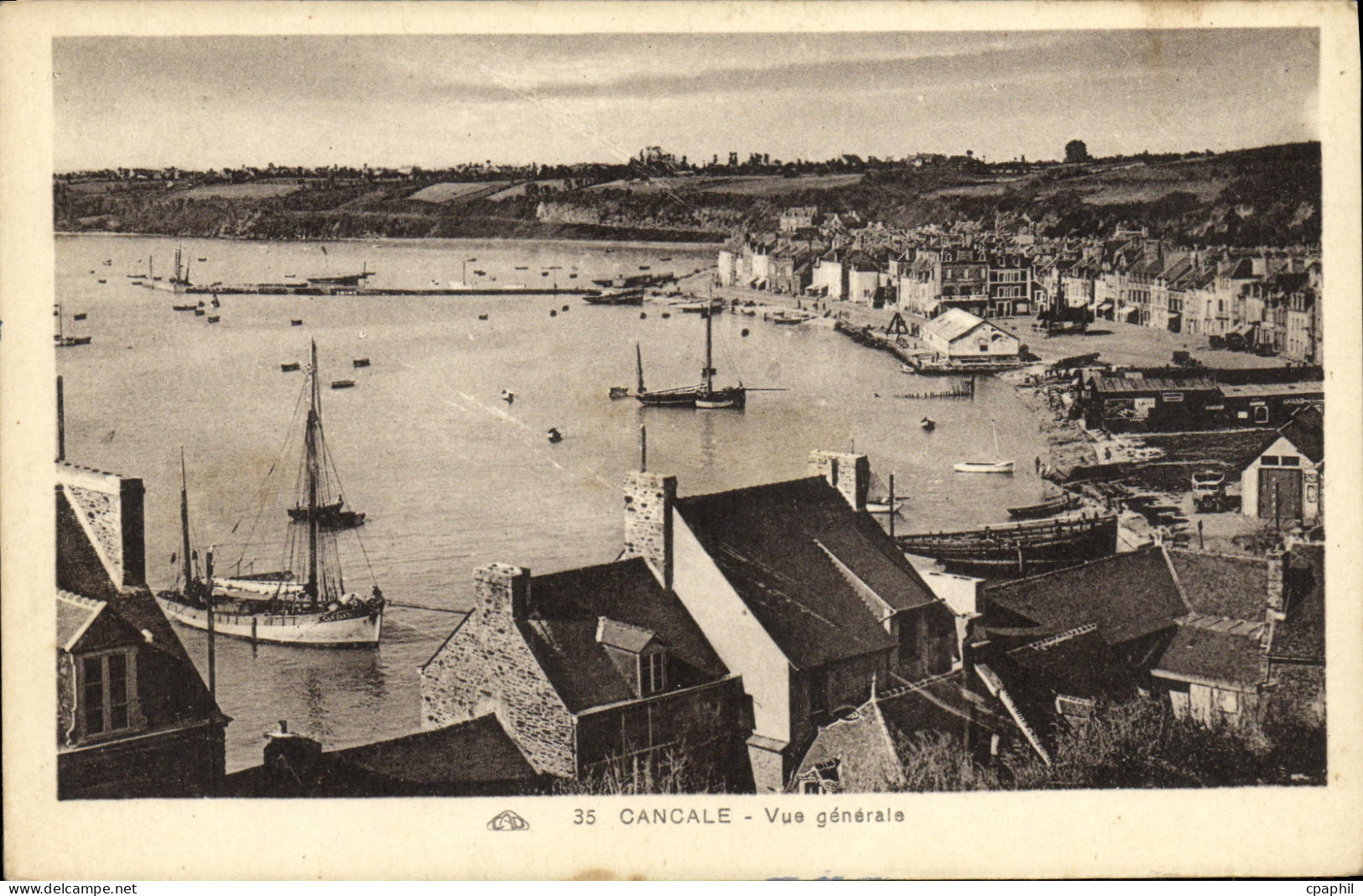 CPA Cancale Vue generale