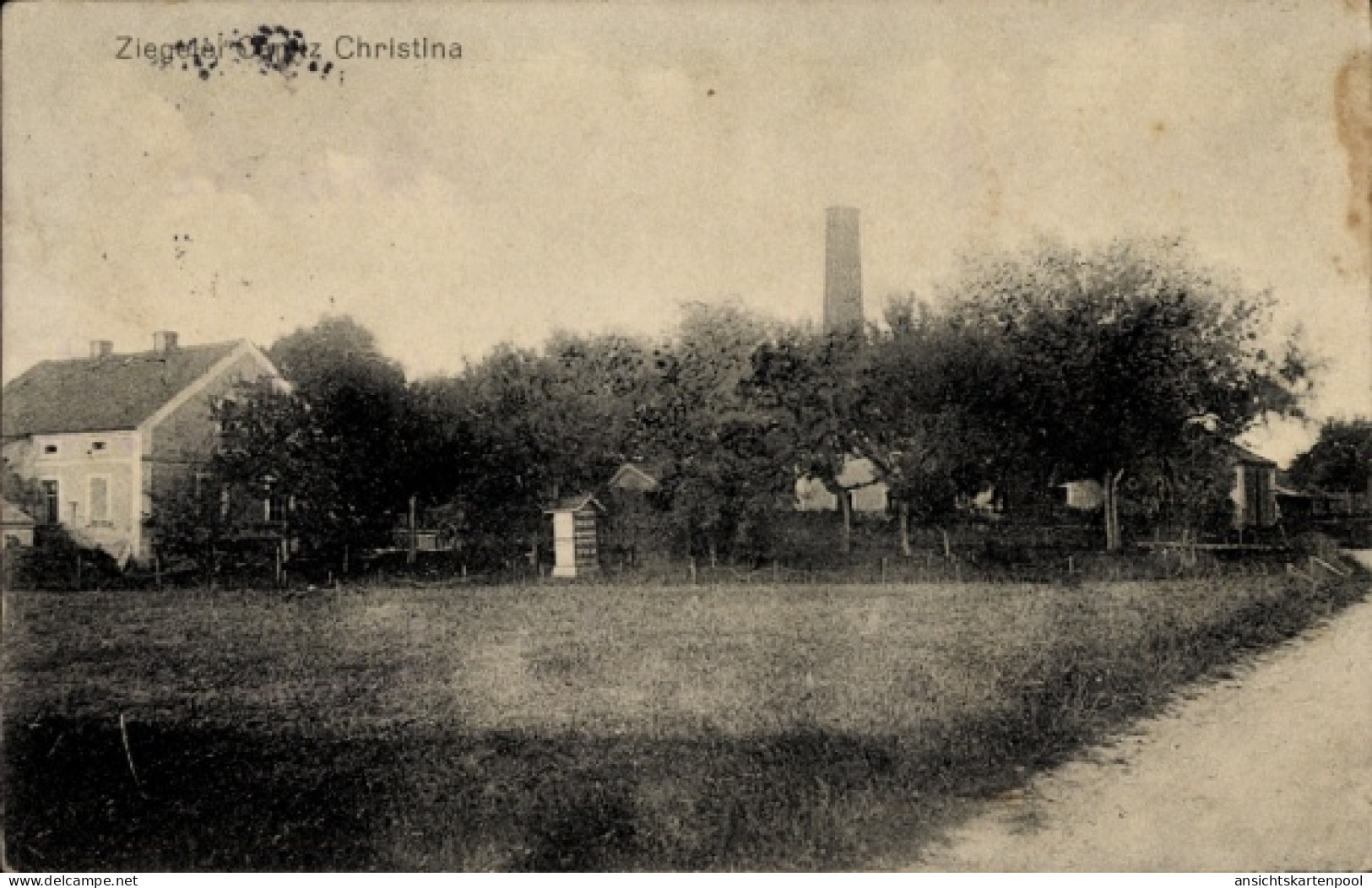 CPA Canitz Christina Kubschütz in der Lausitz Sachsen, Ziegelei