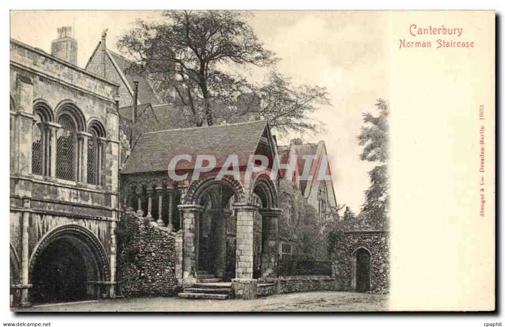 CPA Canterbury Norman Staircase