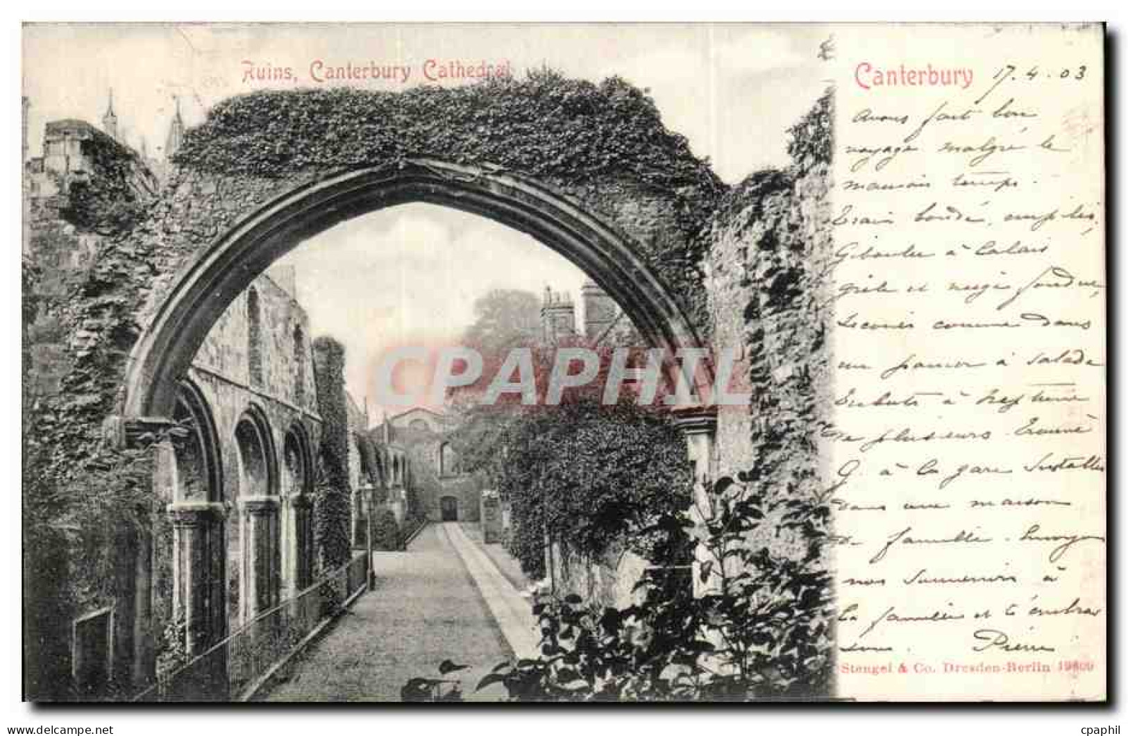 CPA Canterbury Ruins Canterbury