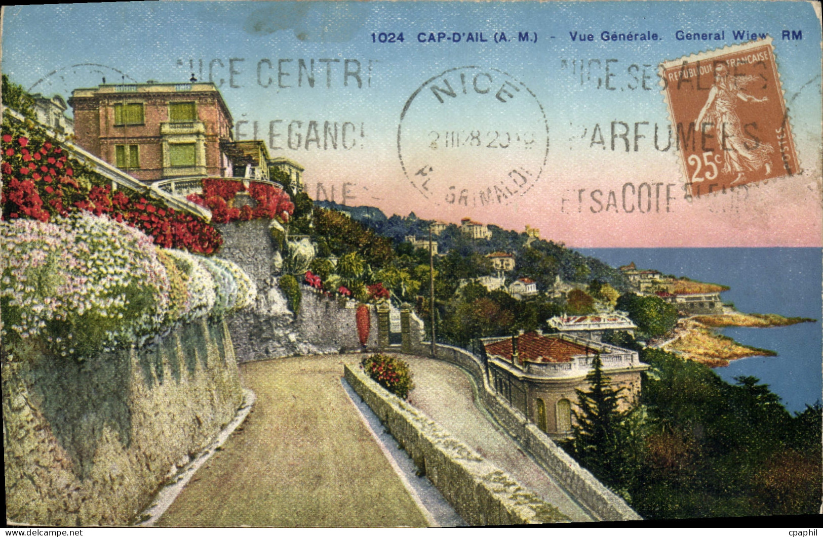 CPA Cap d'Ail A M Vue Generale