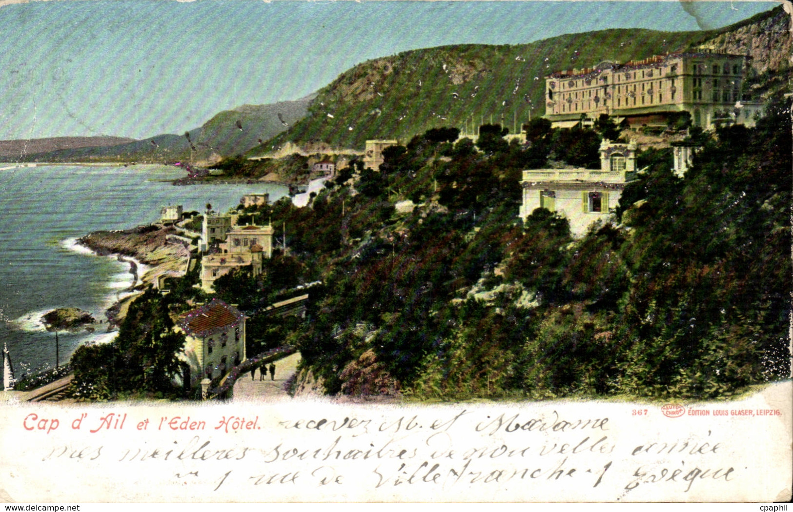 CPA Cap d' Ail et l'Eden Hotel