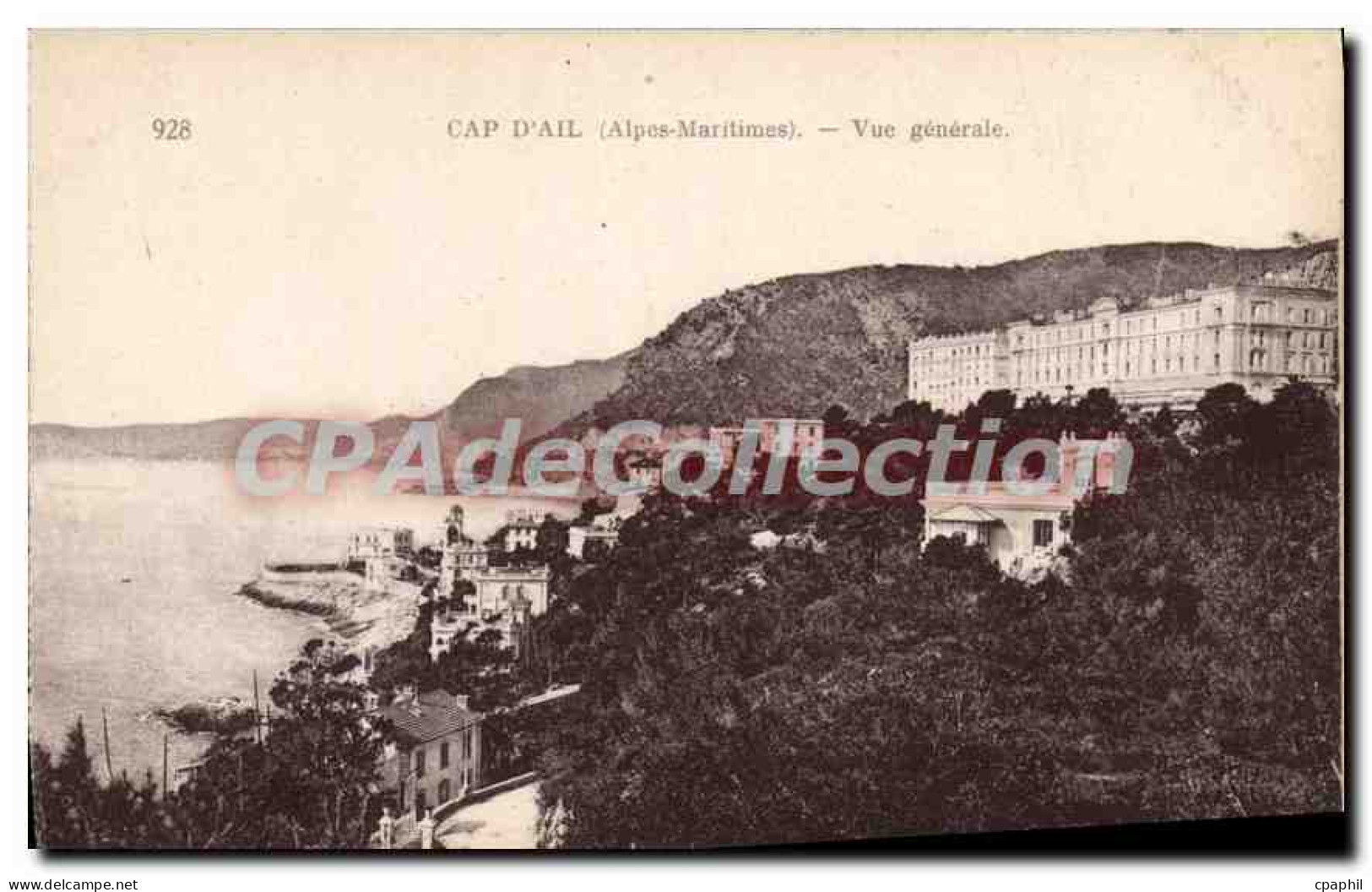 CPA Cap d'Ail Vue generale