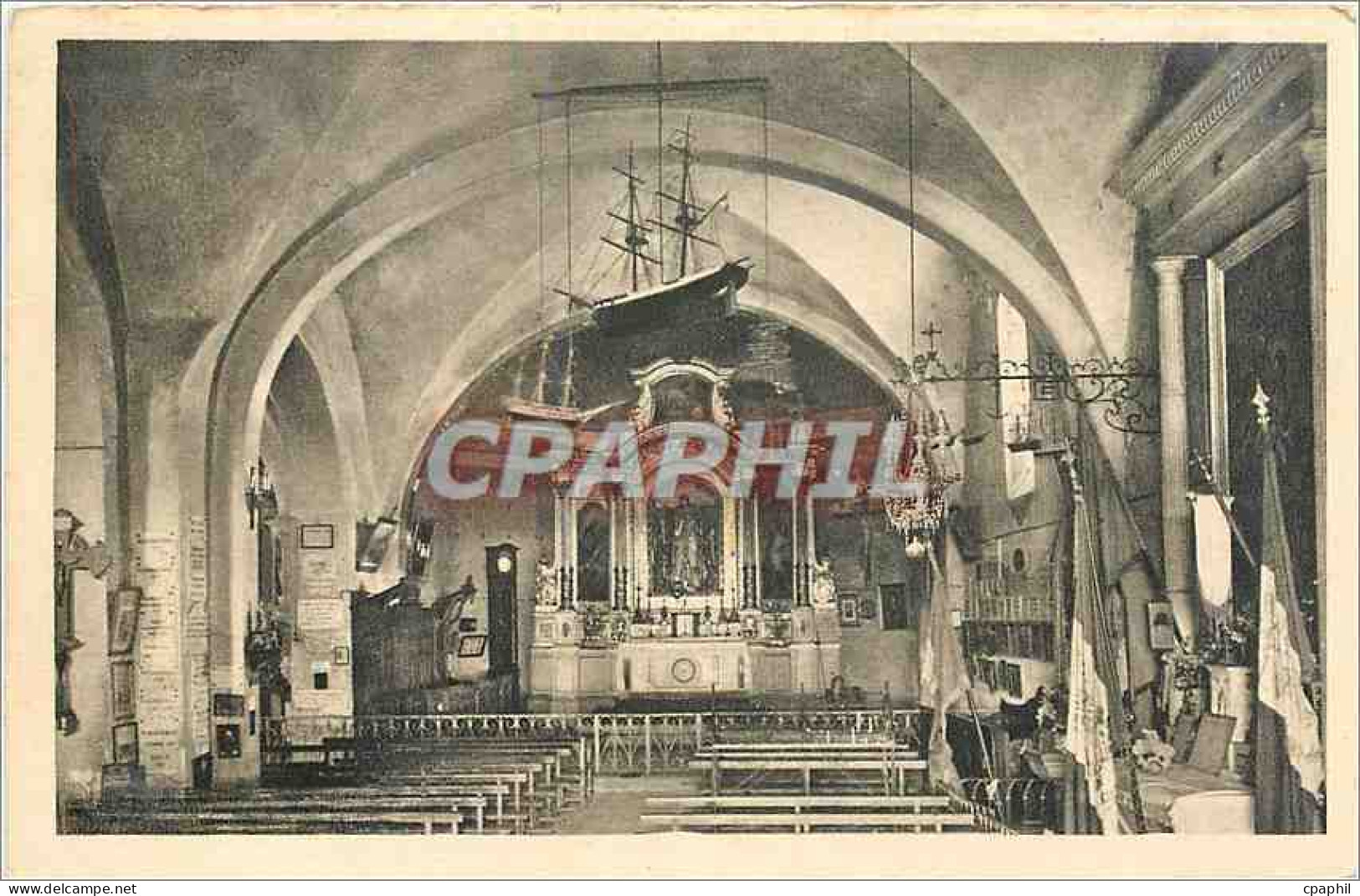CPA Cap d'Antibes Interieur de la Chapelle de Notre Dame de la Garoupe