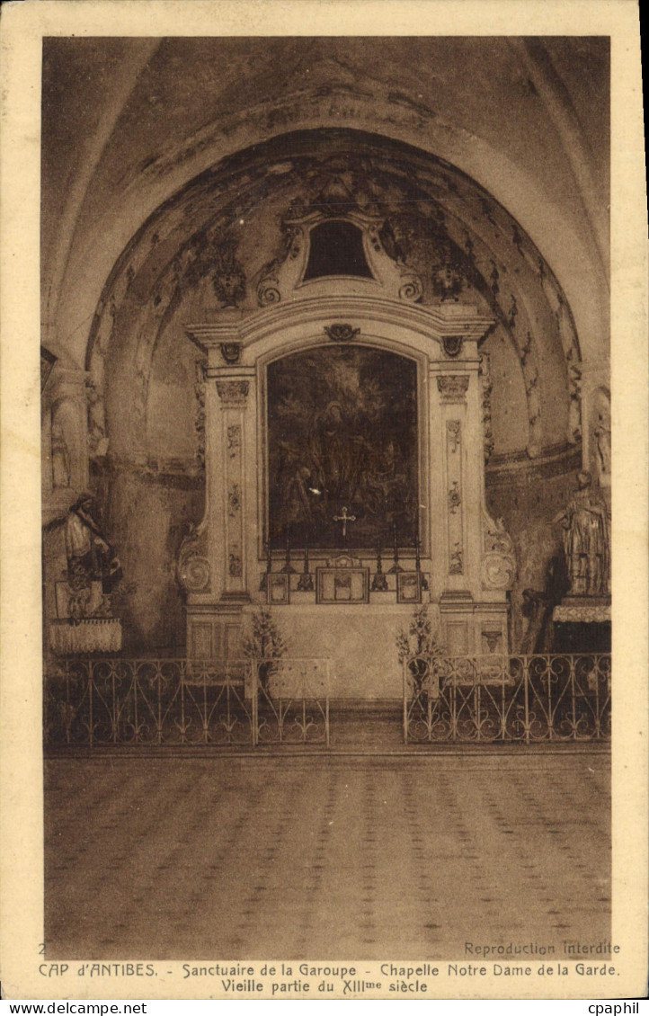 CPA Cap D'Antibes Sanctuaire De La Garoupe Chapelle Notre Dame De La Garde