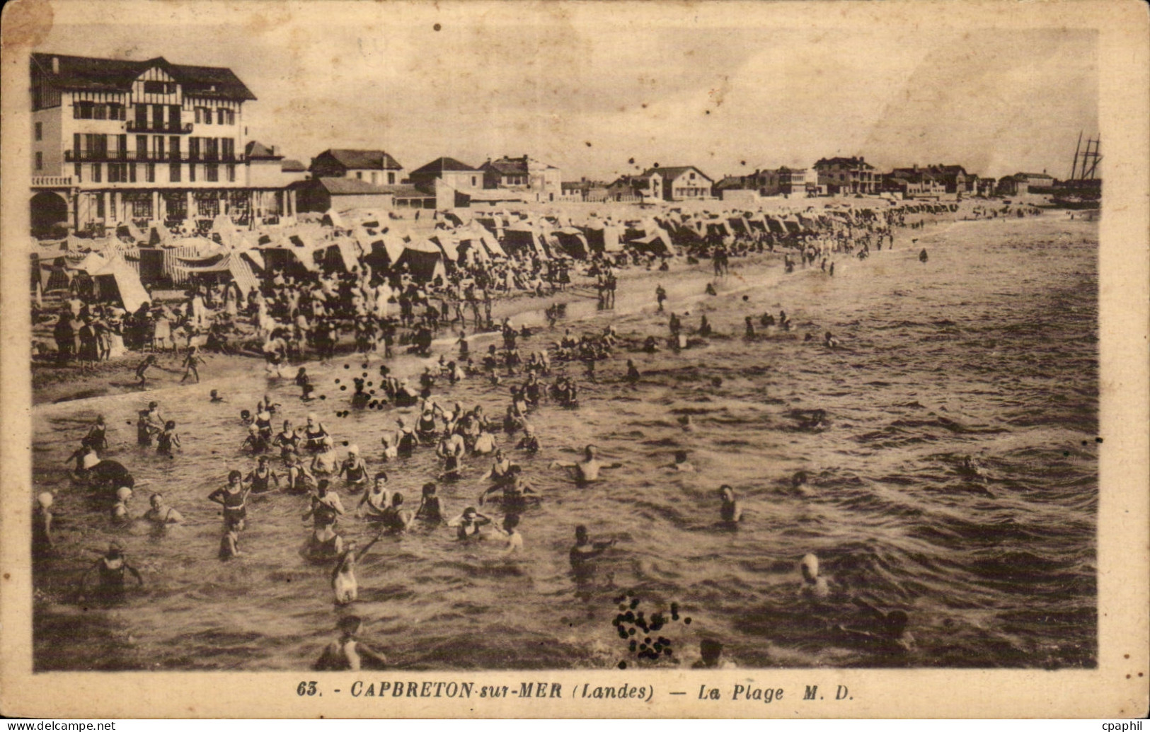 CPA Capbreton Plage La plkage