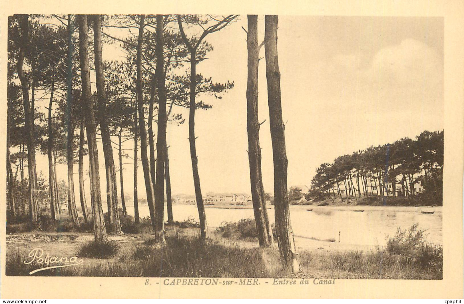 CPA Capbreton sur Mer Entree du Canal