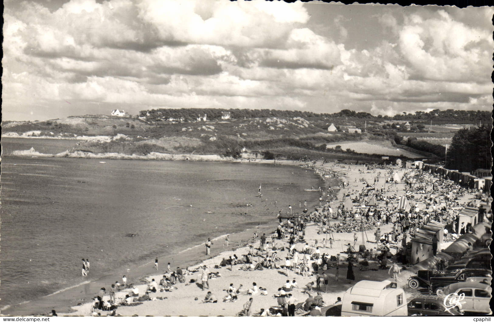CPA Carantec la plage