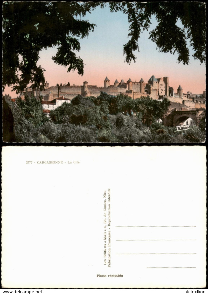 CPA Carcassonne Carcassona CARCASSONNE La Cité 1955