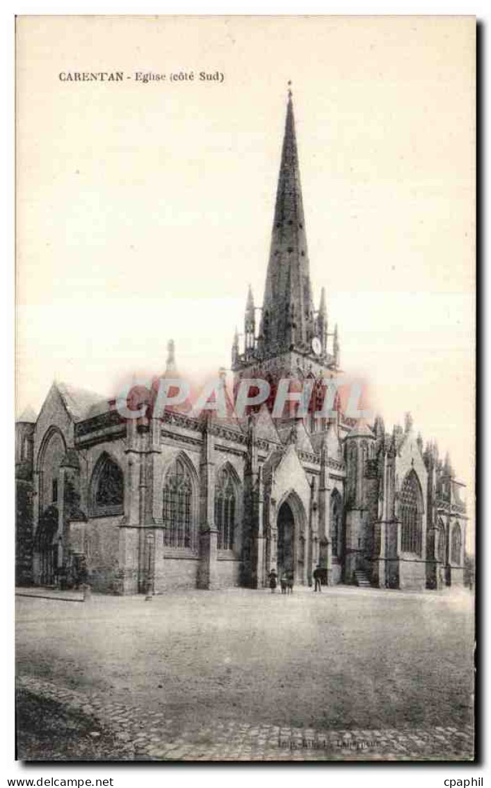 CPA Carentan eglise cote sud