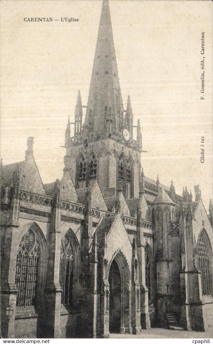 CPA Carentan L Eglise